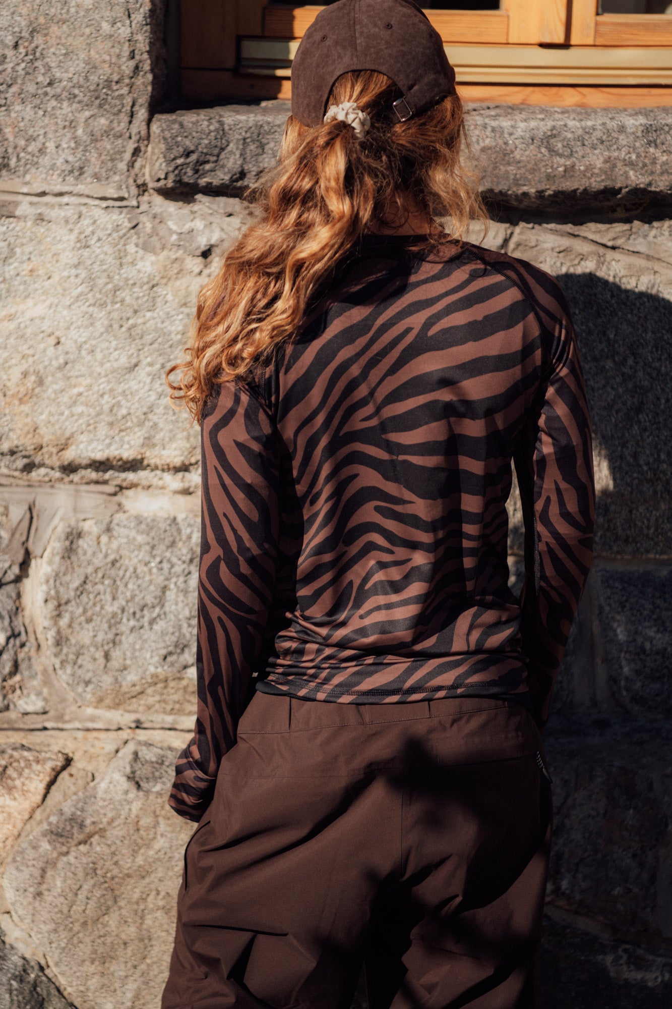 Longsleeve Sporty Brown Zebra - 5