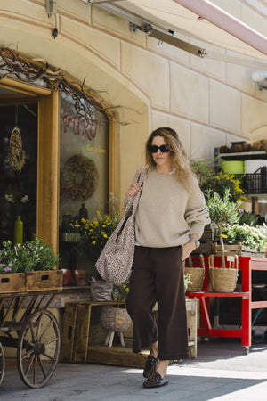 Spodnie Capri Street Brown