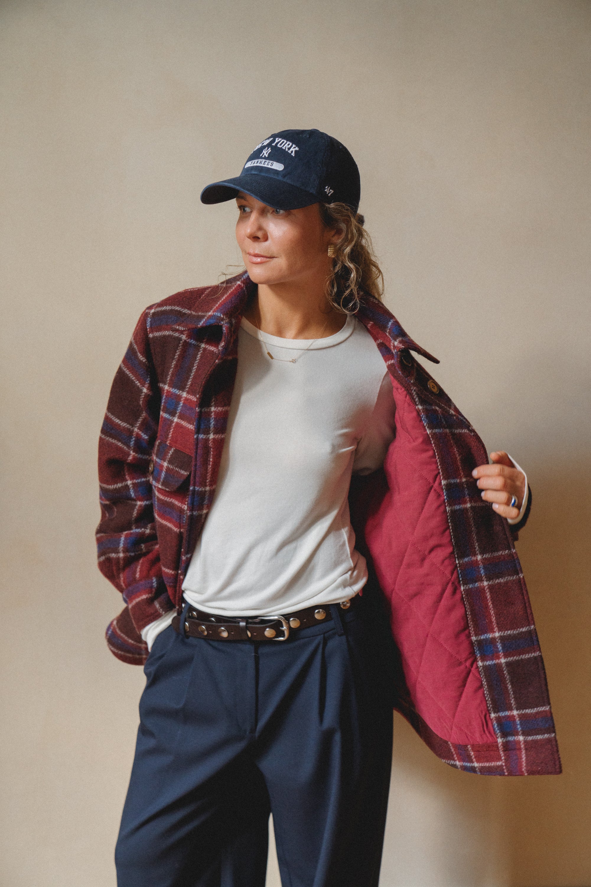 Kurtka Haga Red Plaid