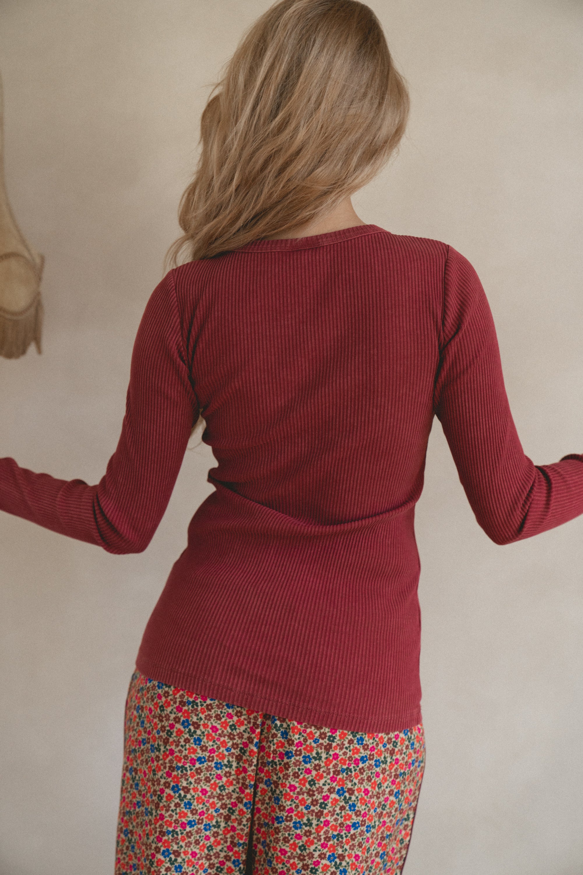 Longsleeve Linda Burgundy