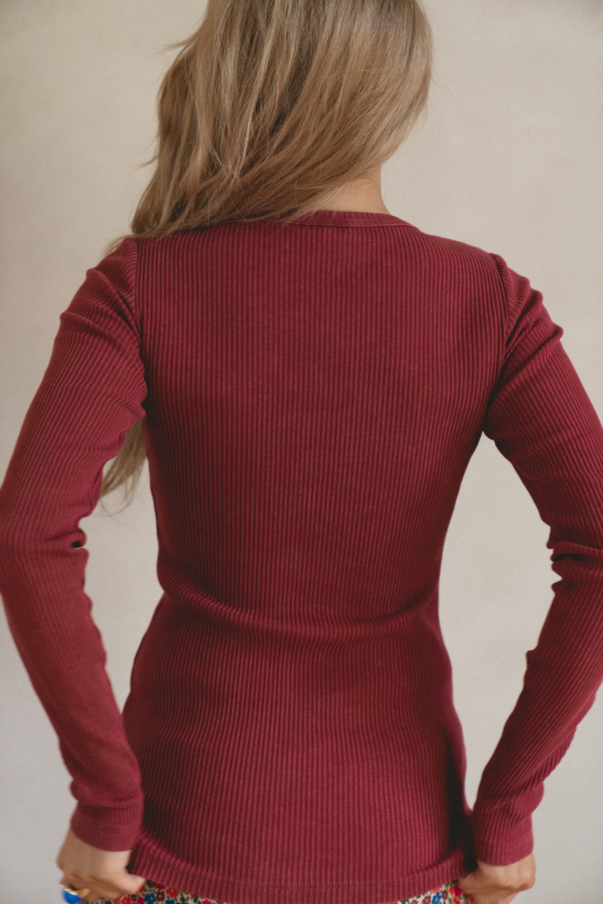 Longsleeve Linda Burgundy