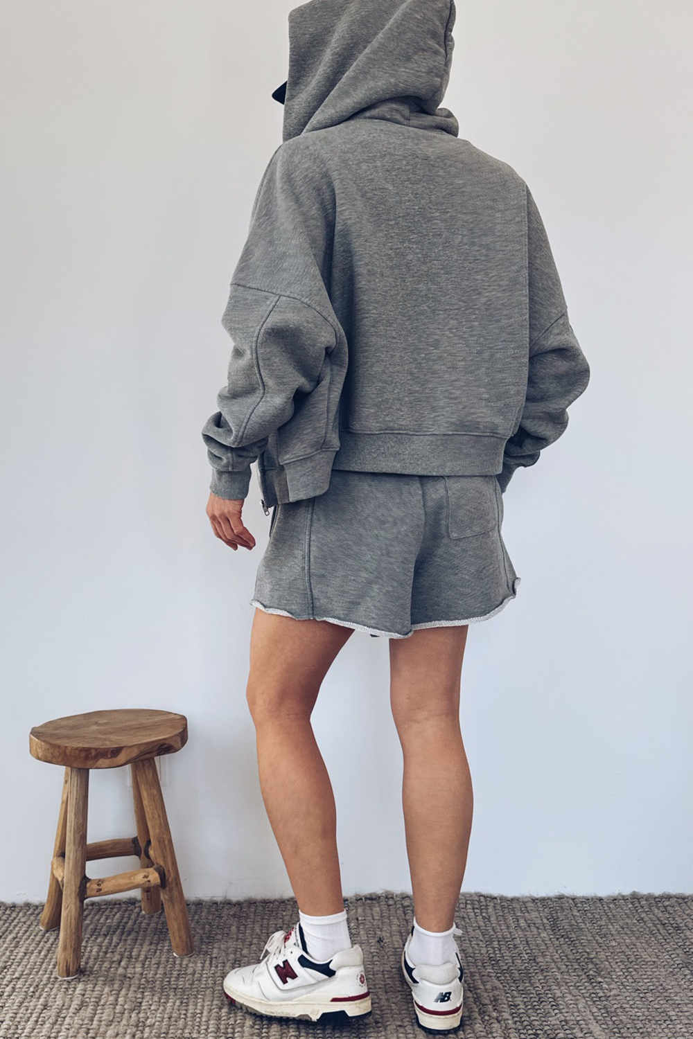 Sacramento Gray Melange Shorts - 12