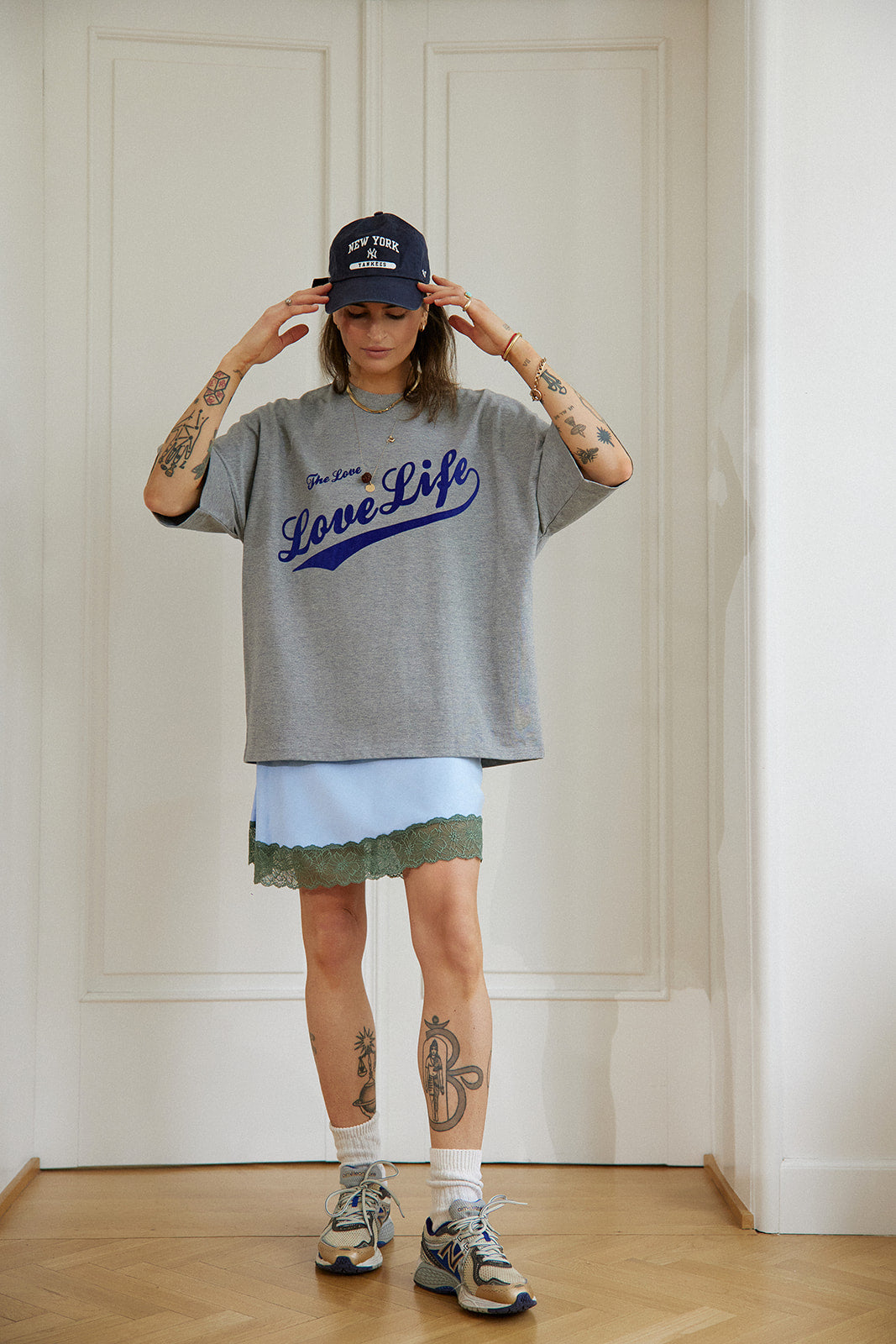 T-shirt West Gray Melange Baseball - 4
