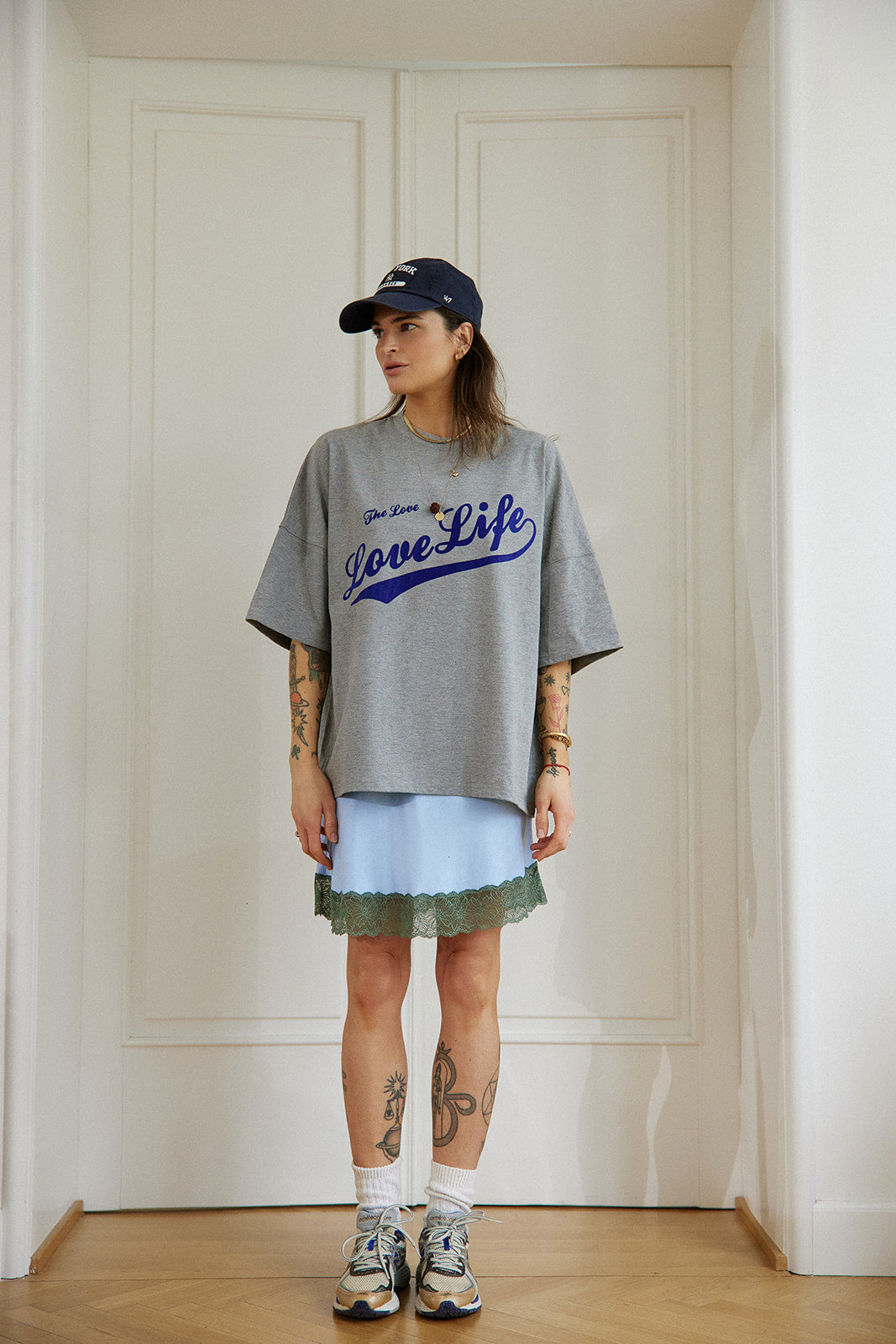 T-shirt West Gray Melange Baseball - 6