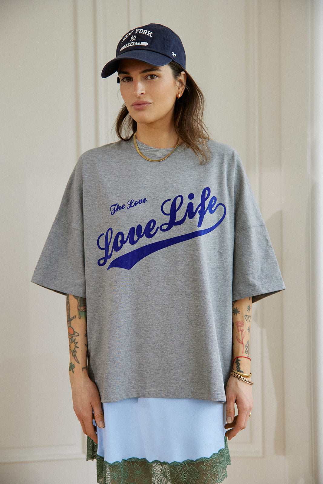 T-shirt West Gray Melange Baseball - 7
