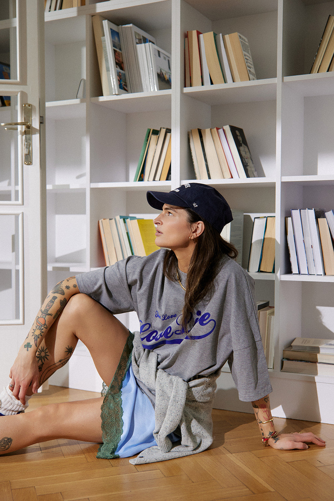 T-shirt West Gray Melange Baseball - 16