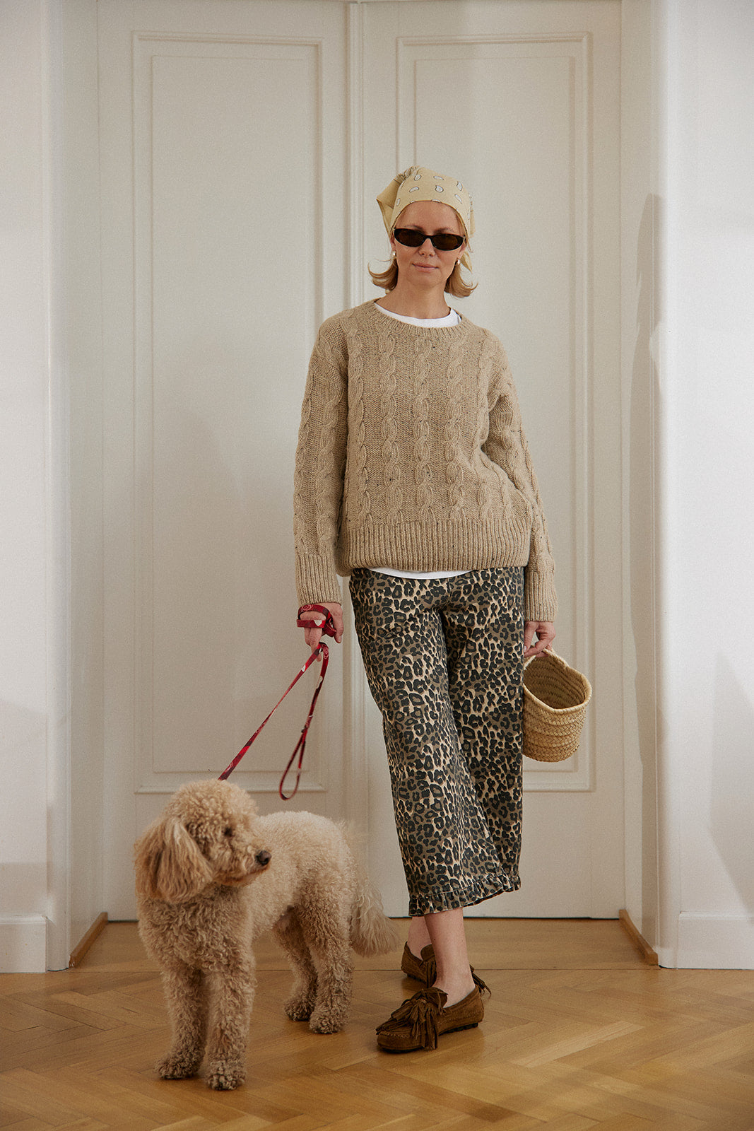 Spodnie Capri Street Leopard