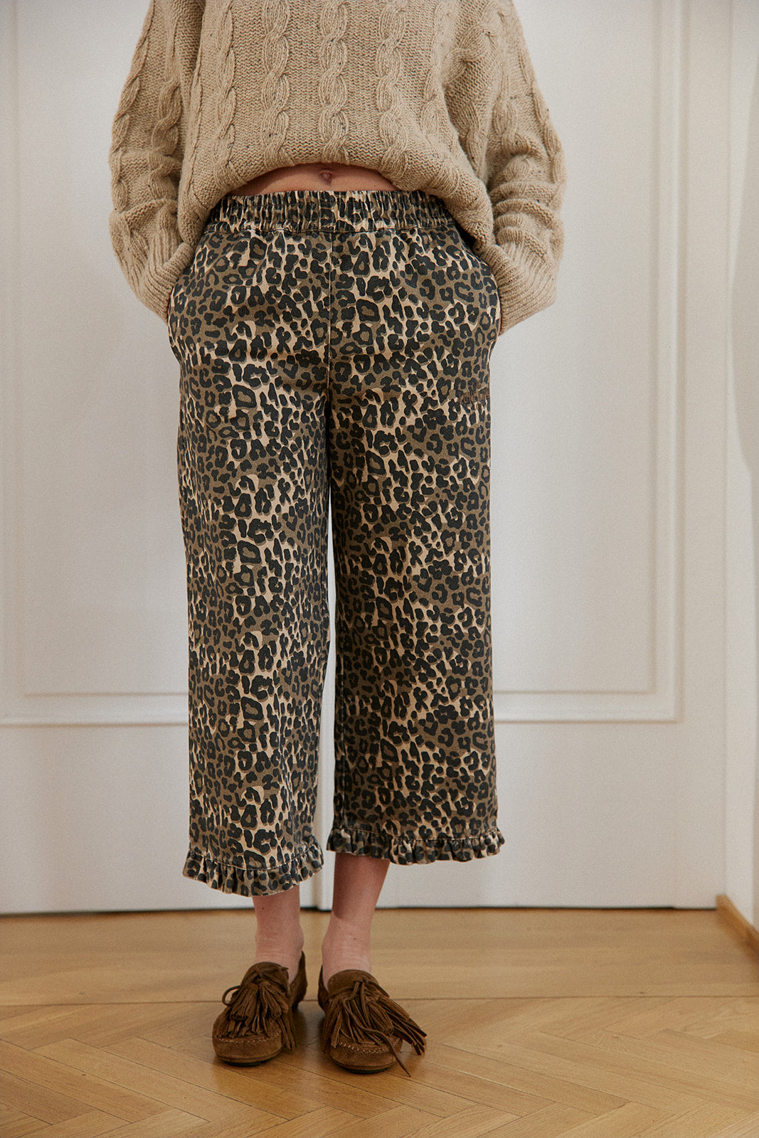 Spodnie Capri Street Leopard - 4