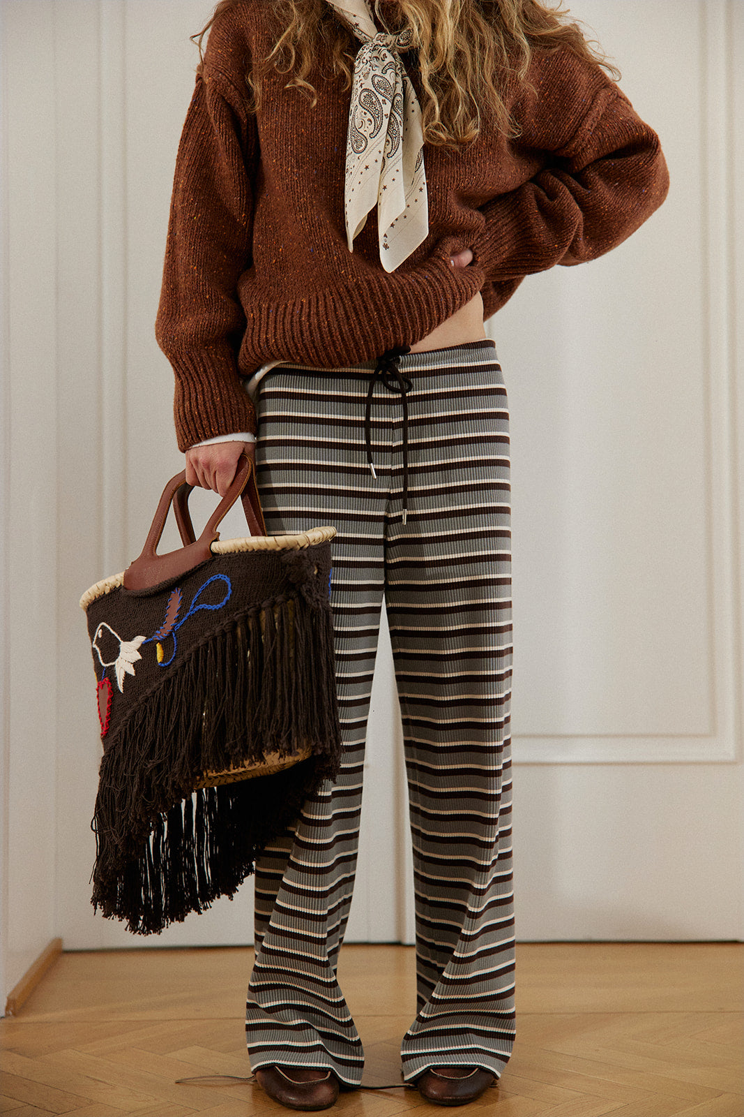 Trousers Calm Gray Stripes - 12
