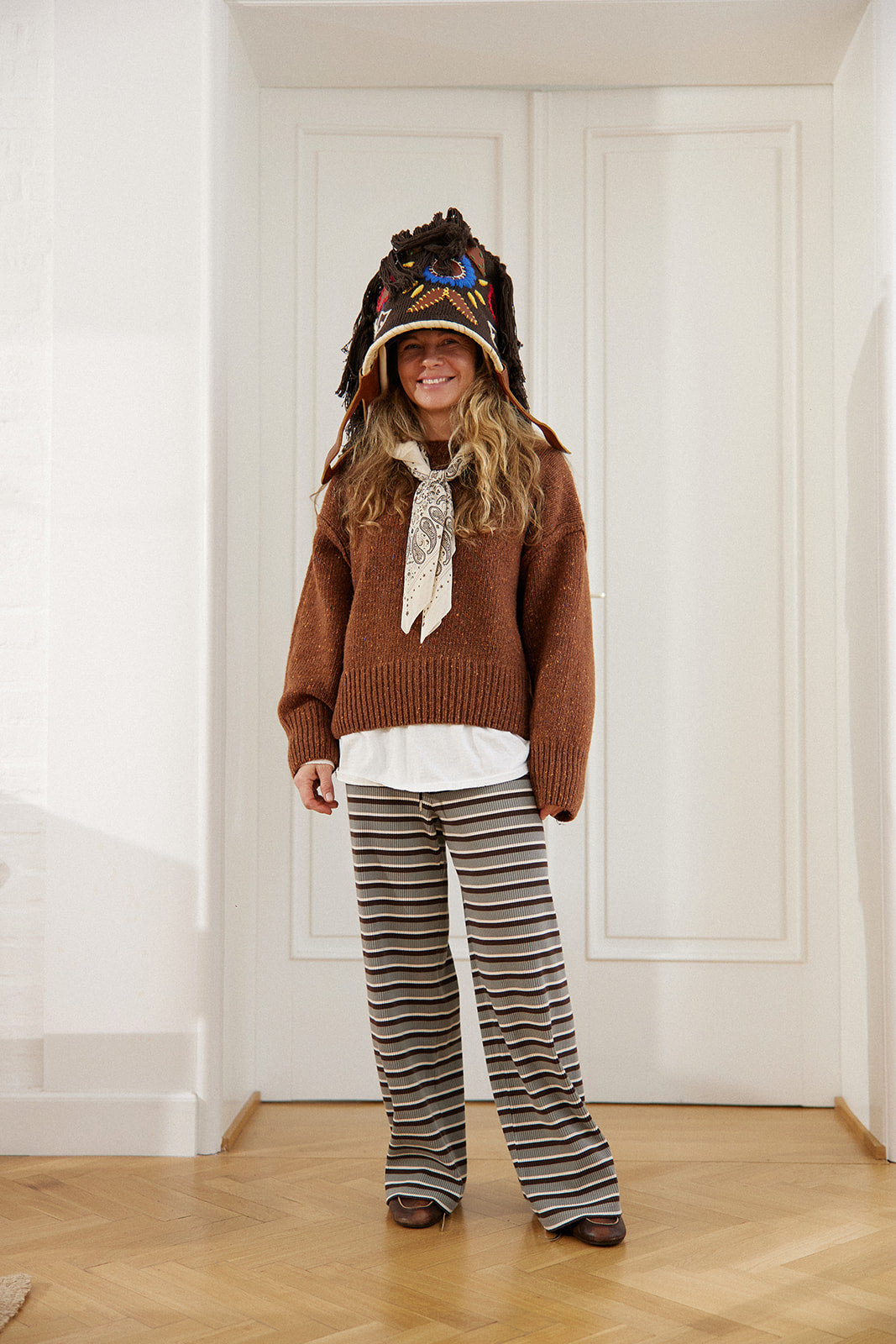 Trousers Calm Gray Stripes - 14