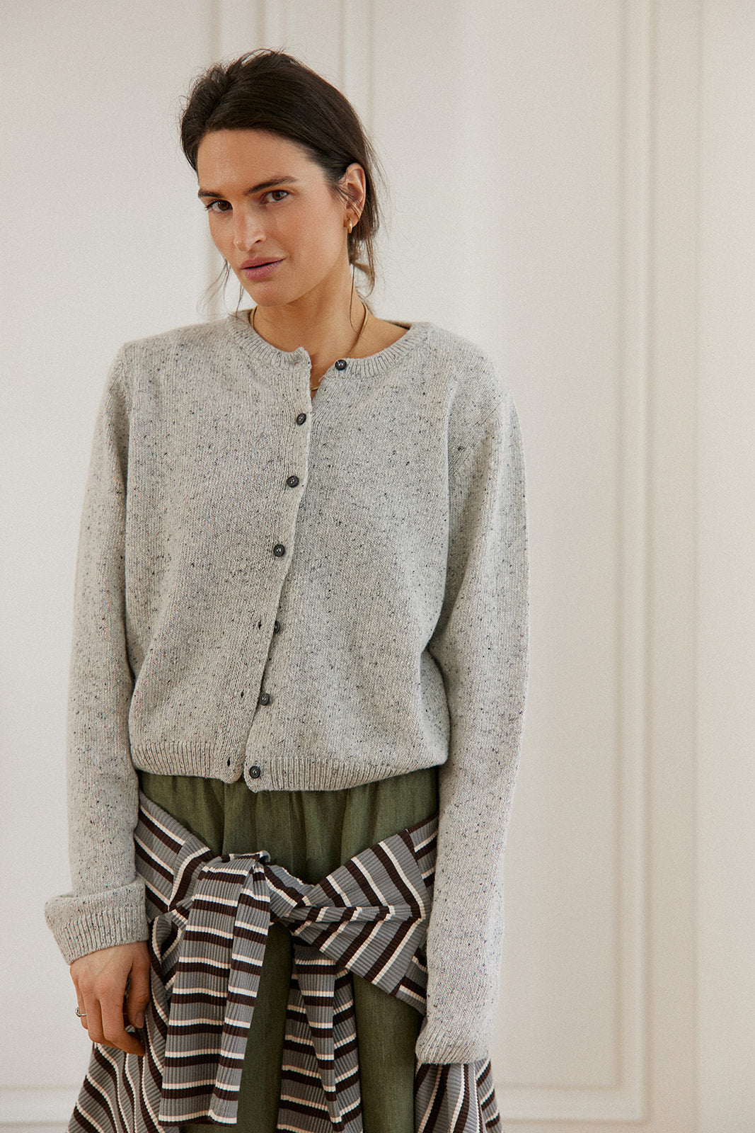 Cardigan Queens Light Gray - 14