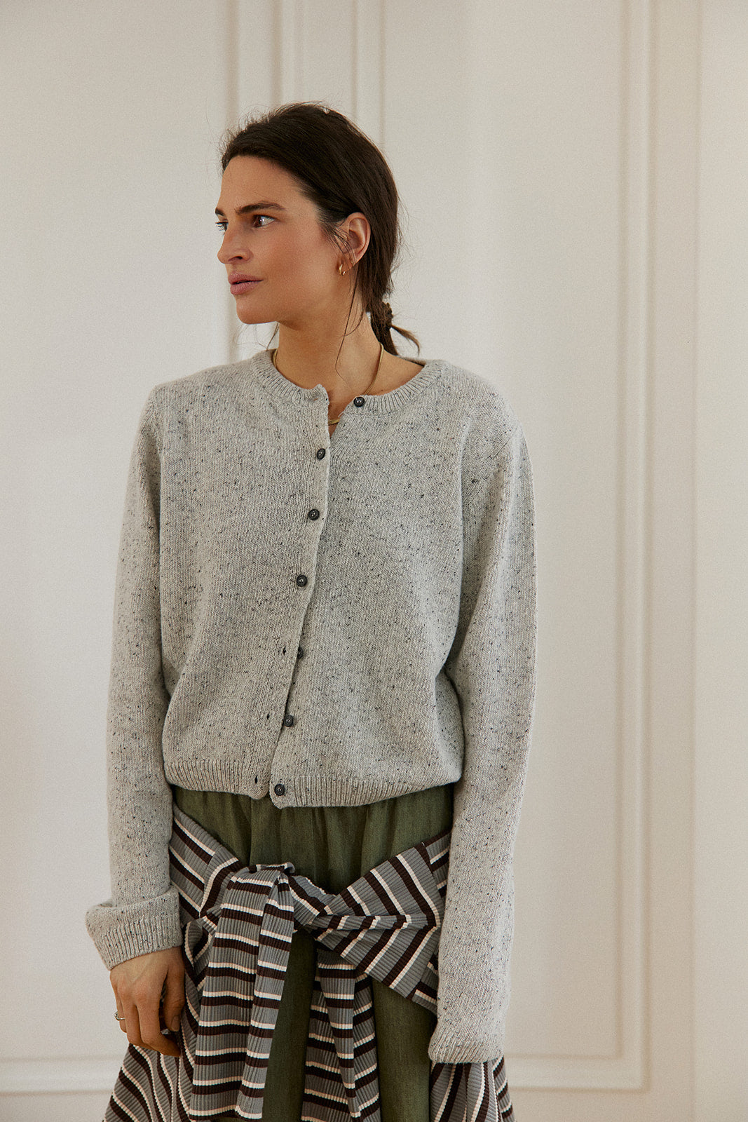 Kardigan Queens Light Gray