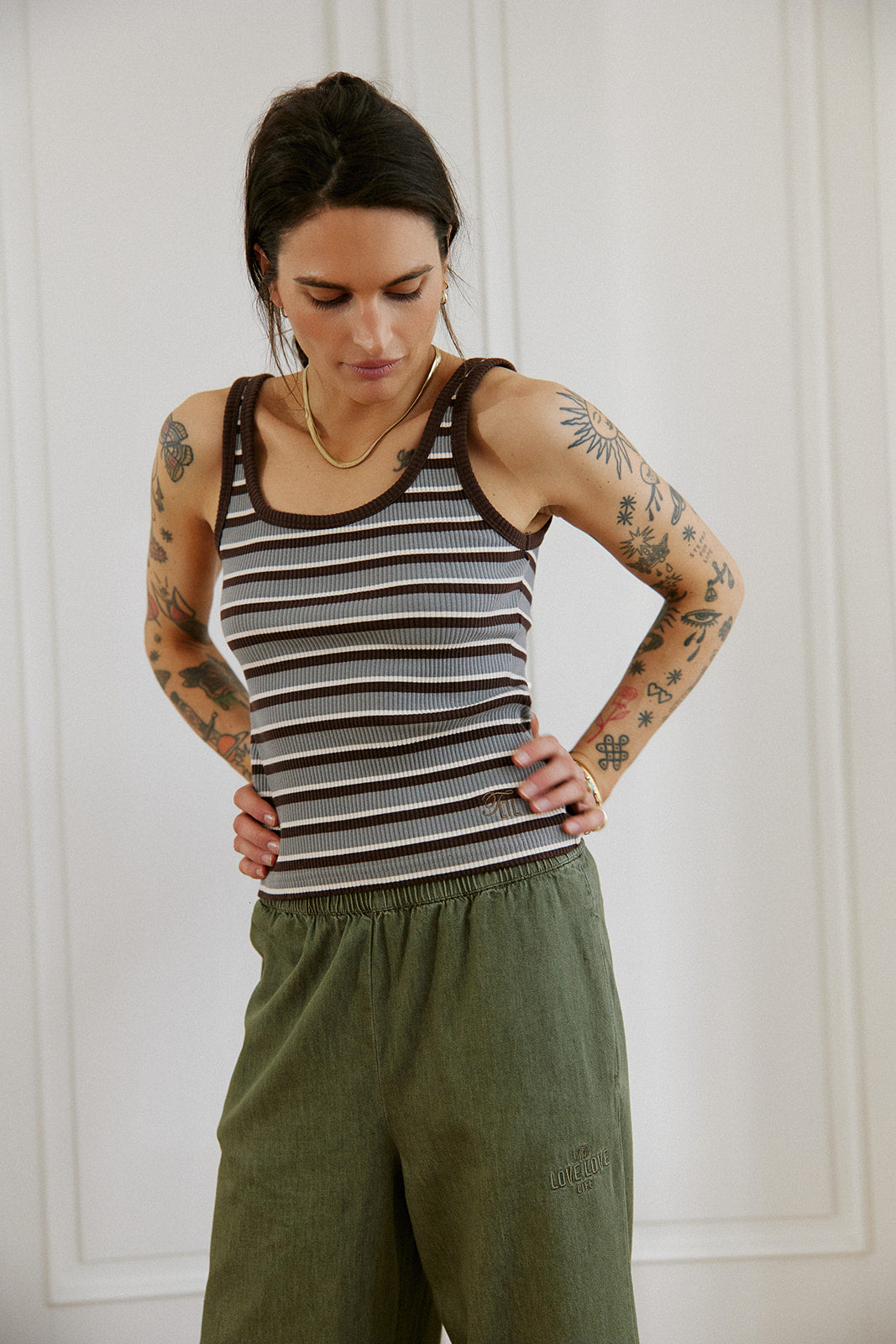 Top Apulia Gray Stripes - 5