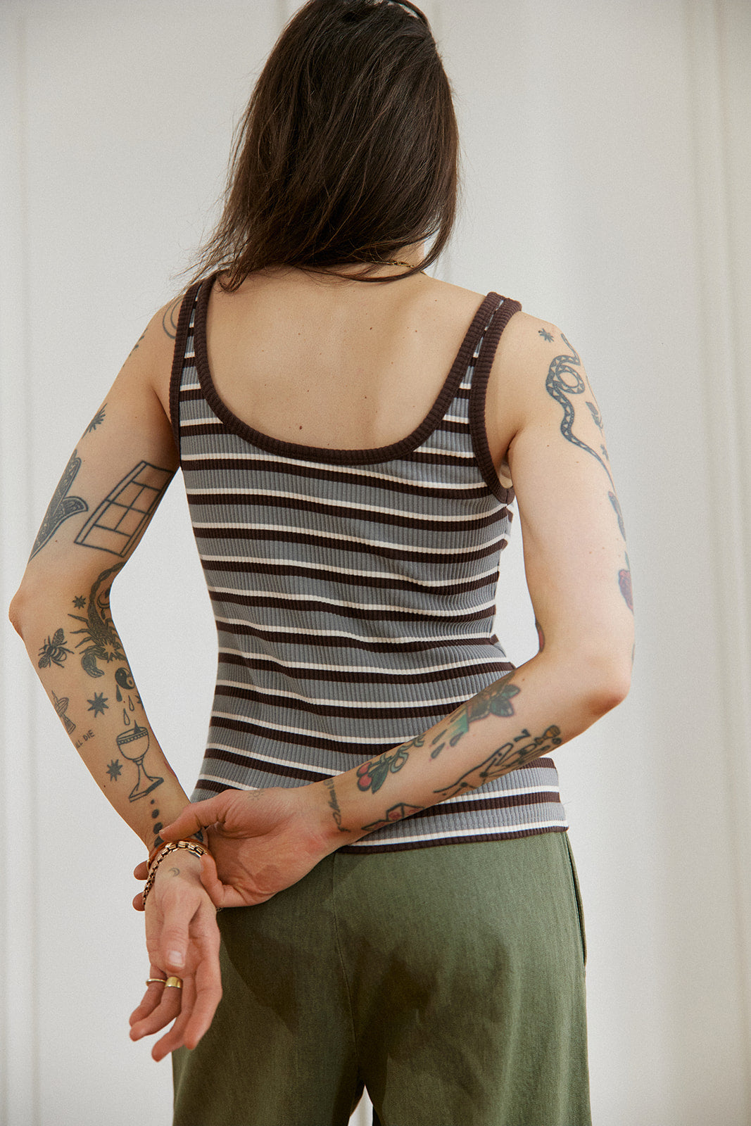 Top Apulia Gray Stripes - 10