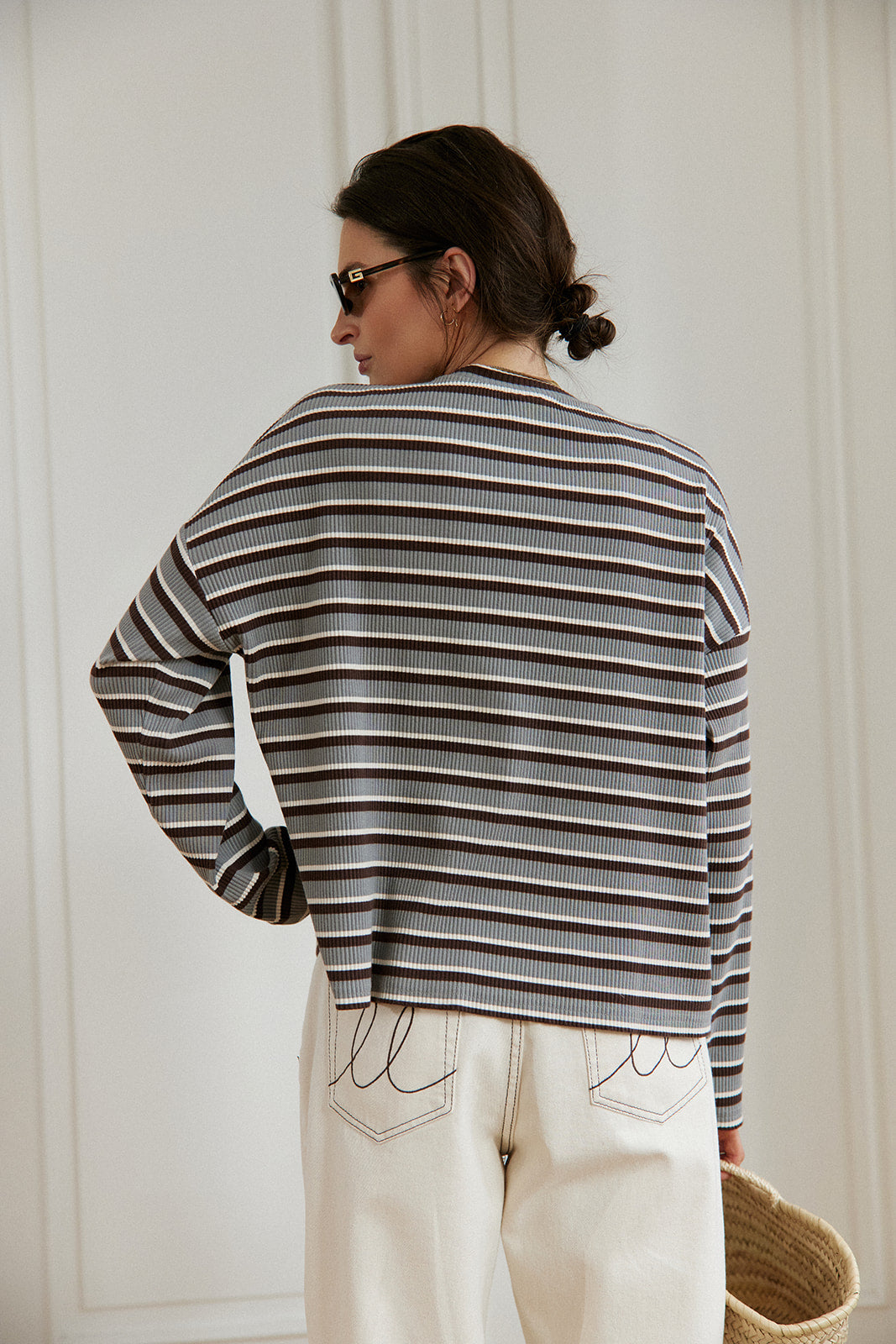 Cardigan Terro Grey Stripes - 19