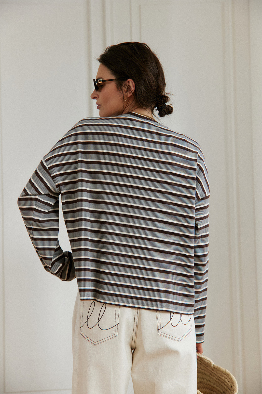 Cardigan Terro Grey Stripes - 18