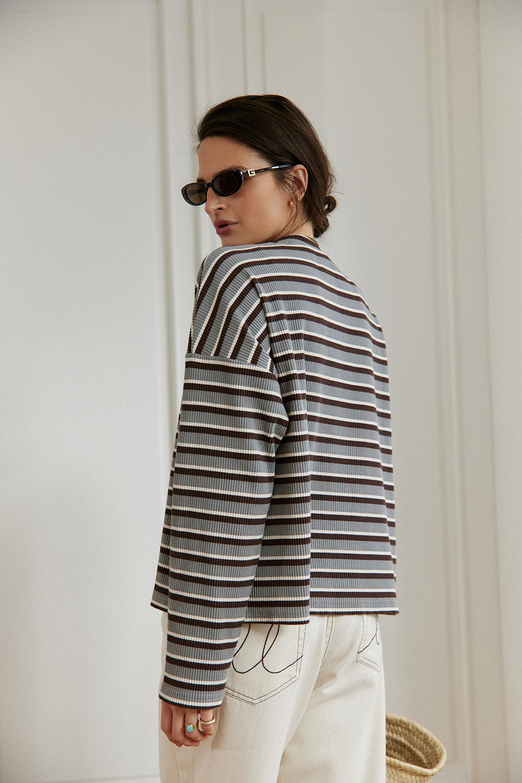 Cardigan Terro Grey Stripes - 17