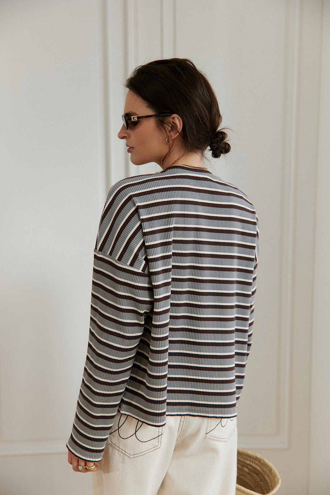 Cardigan Terro Grey Stripes - 16