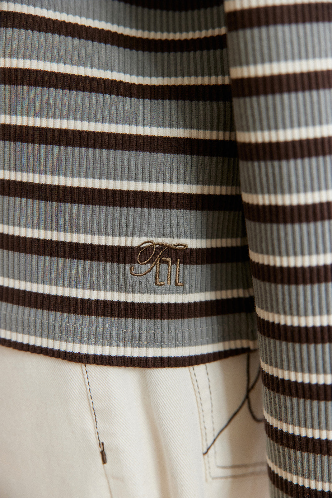 Cardigan Terro Grey Stripes - 14
