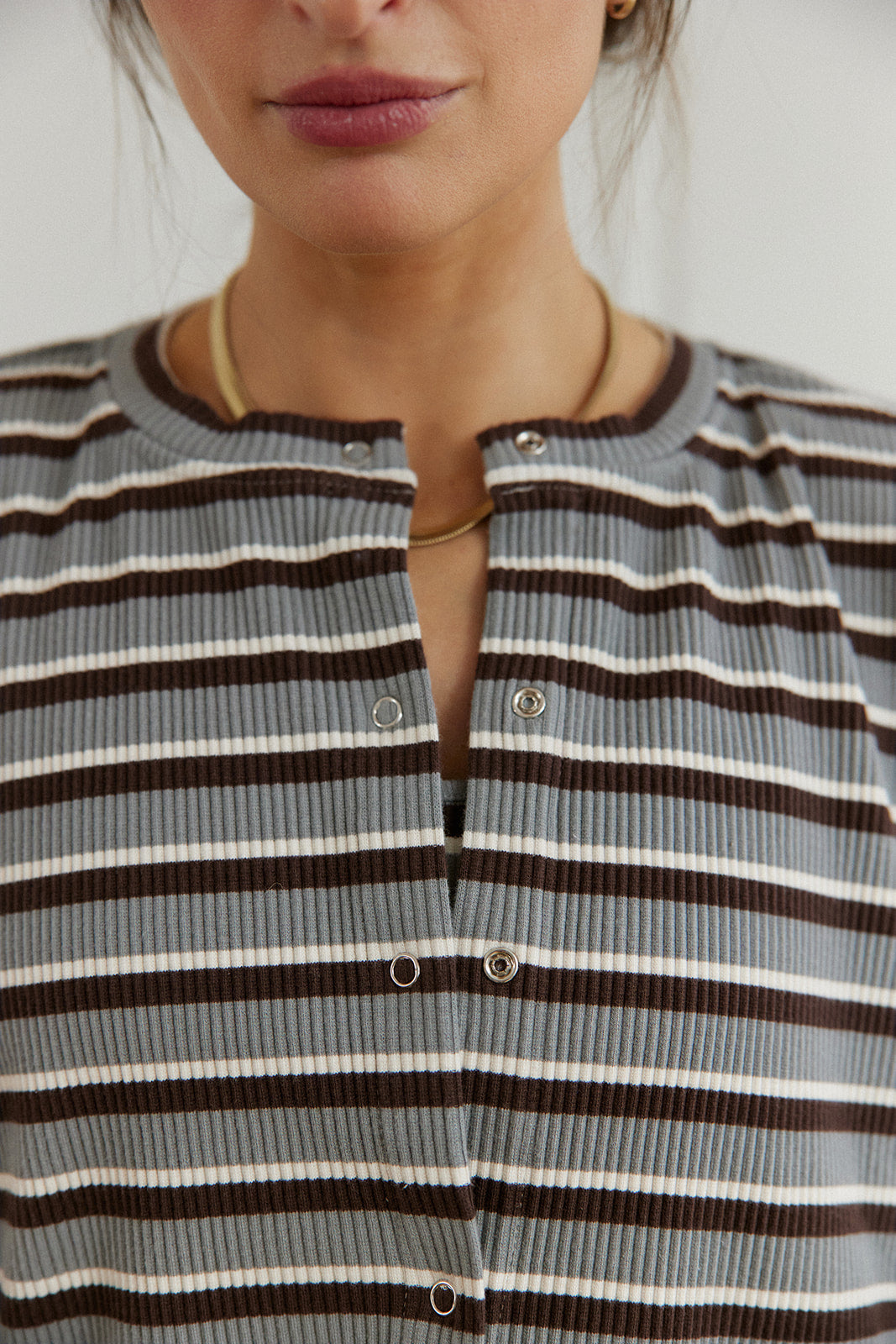Cardigan Terro Grey Stripes - 11