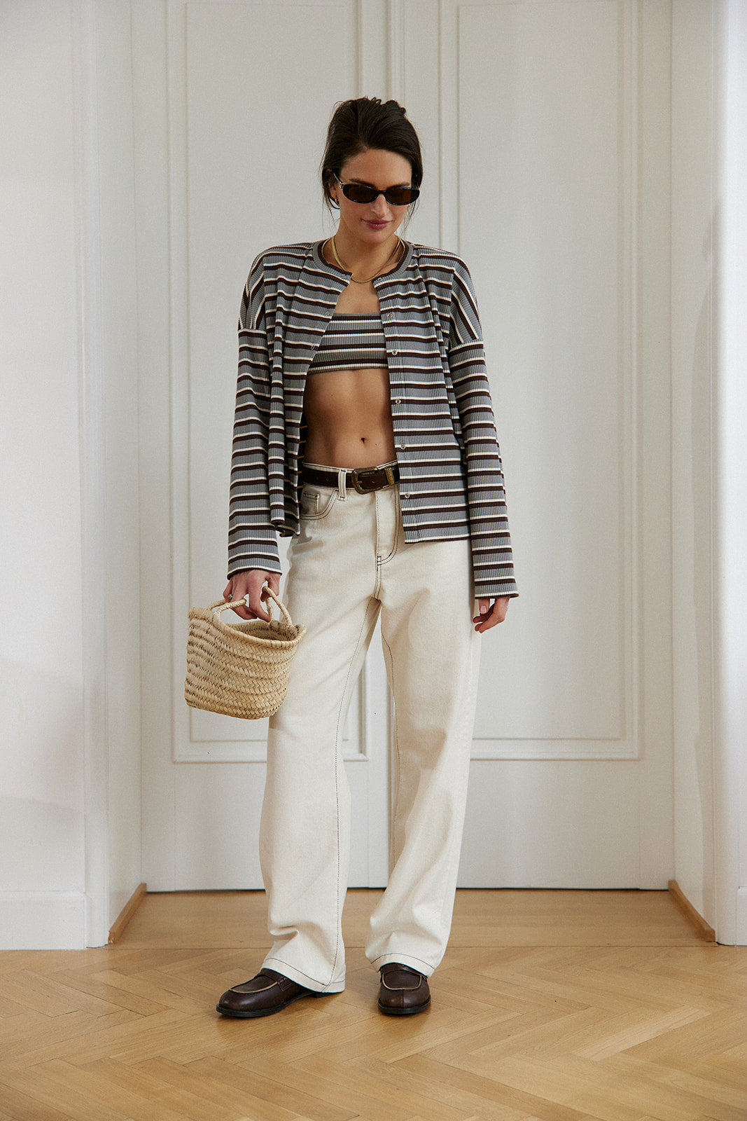 Cardigan Terro Grey Stripes - 12
