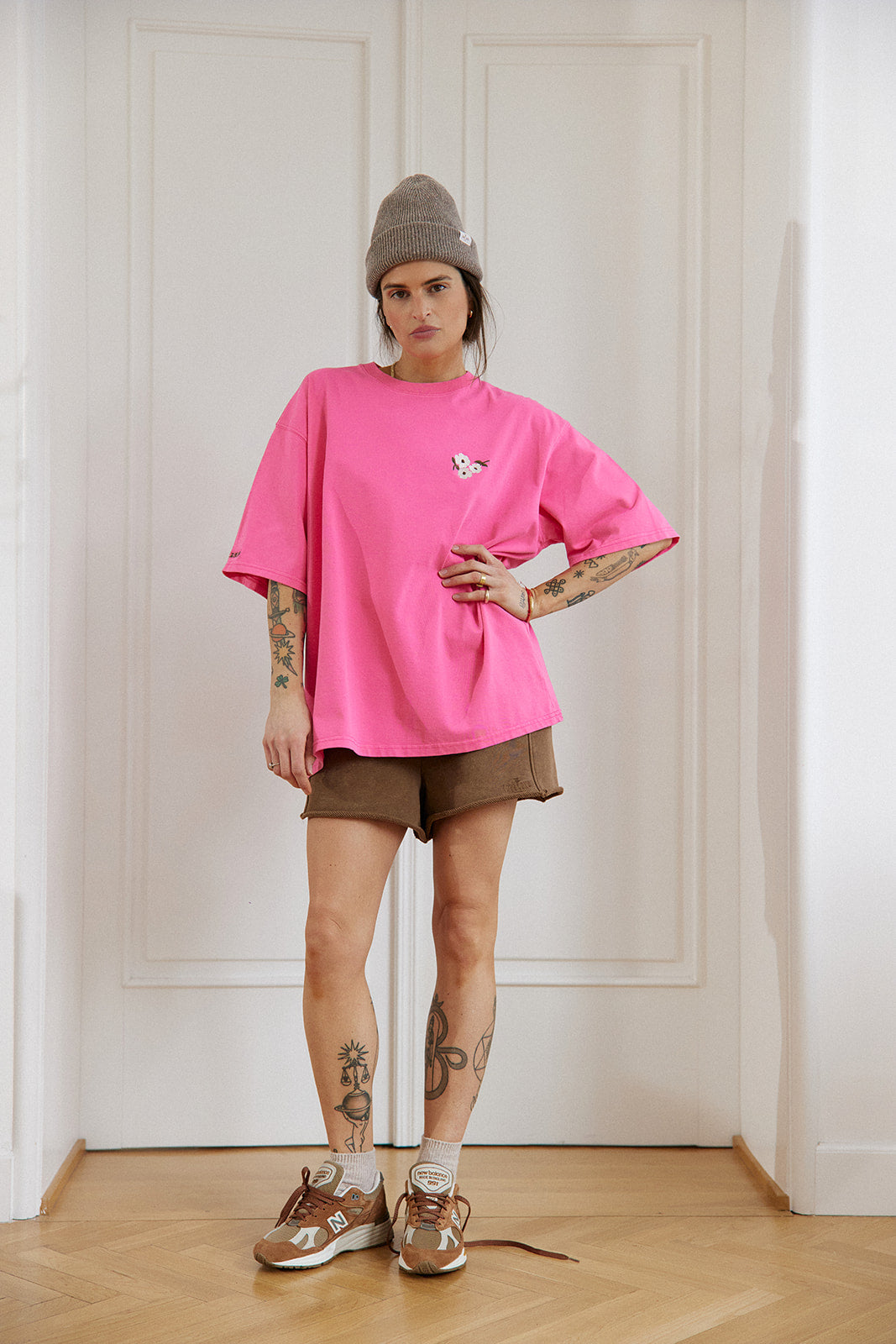 T-shirt Bronx Pink & Flowers