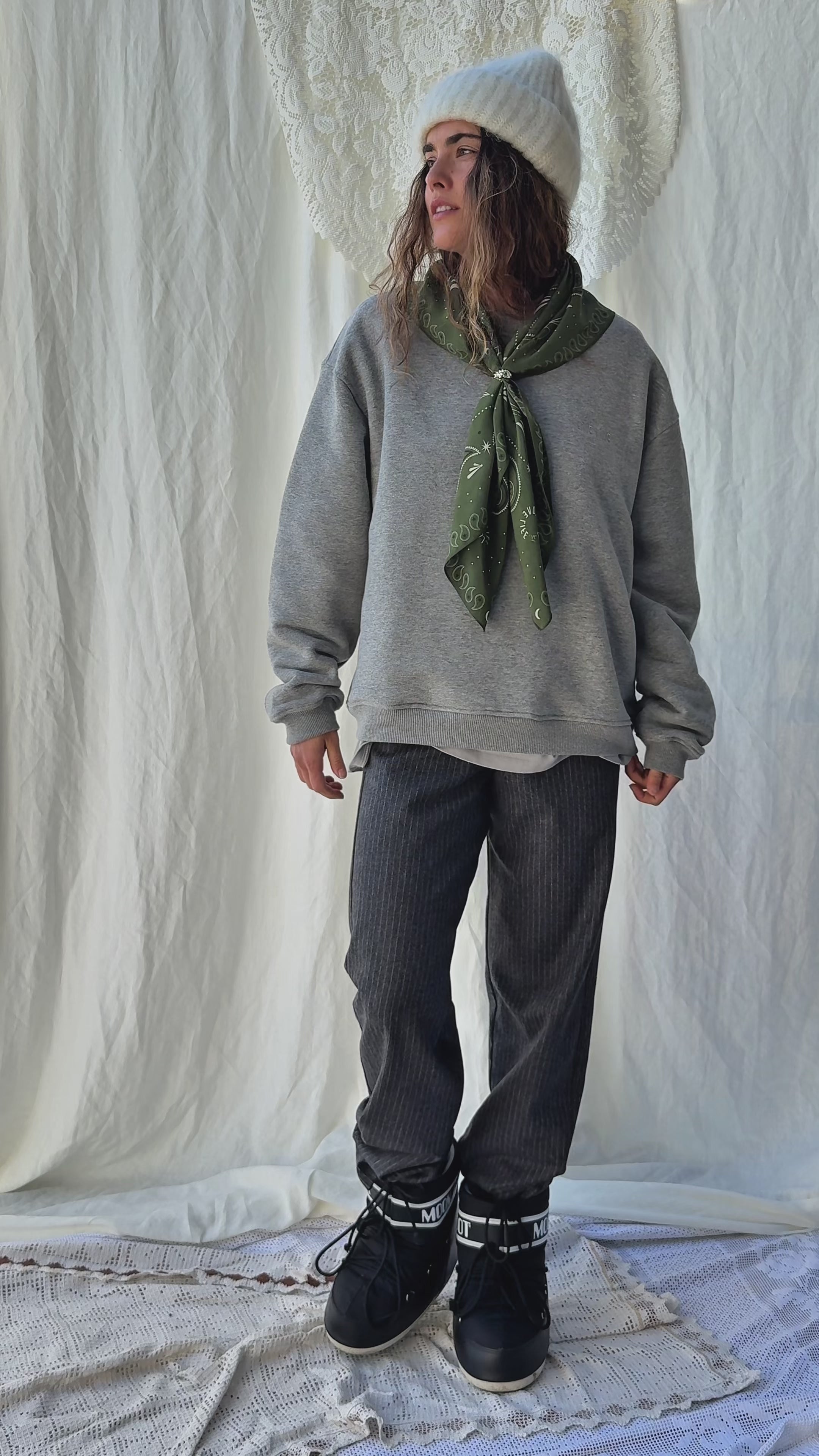 Spodnie Relax Gray Stripes - 3