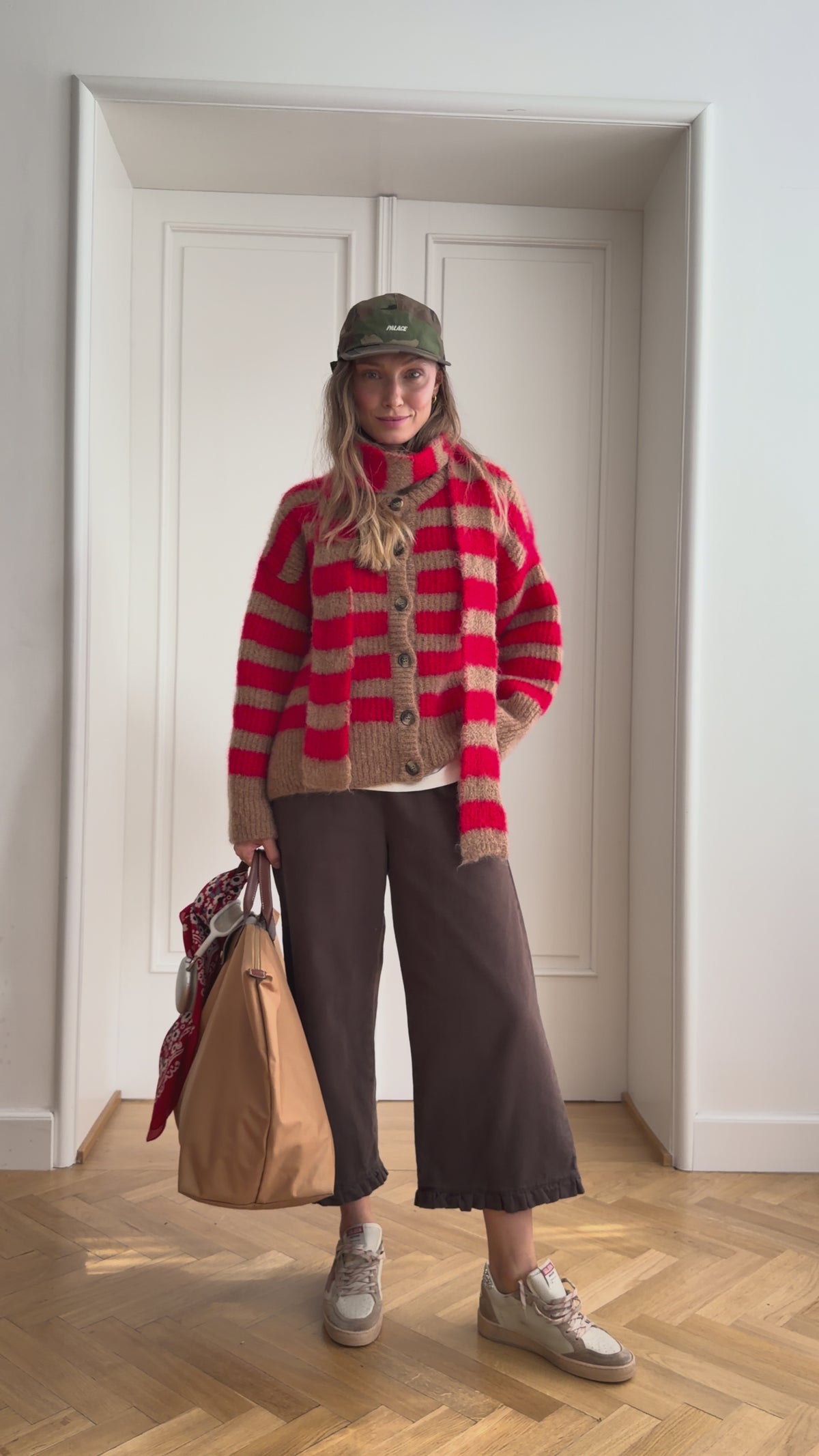 Kardigan Bori Red & Beige - 3