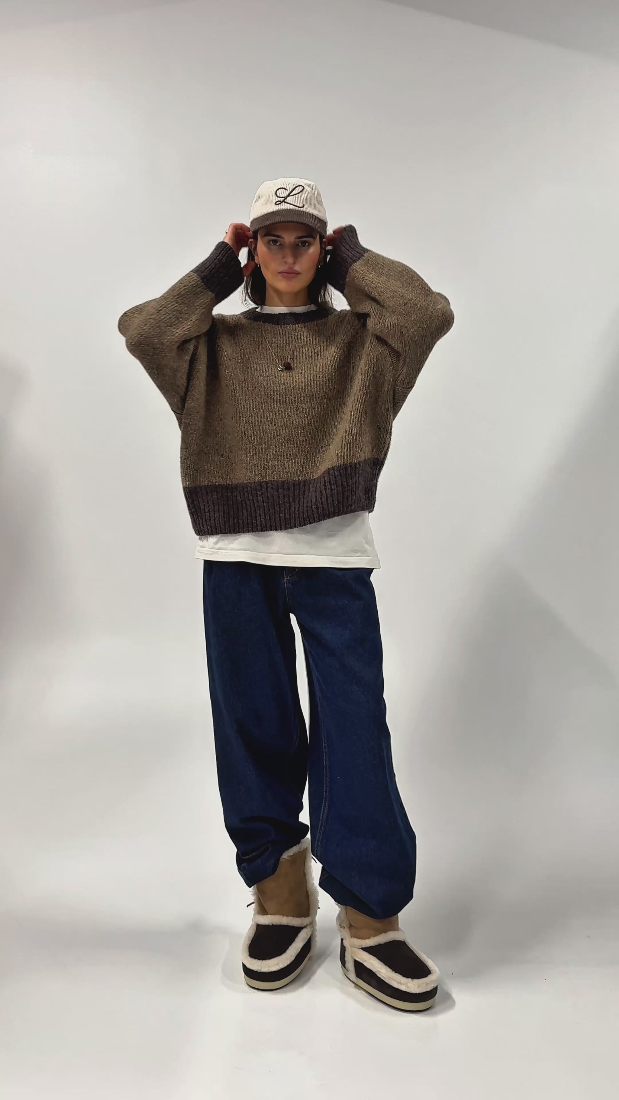 Sweter Cloud Rim Brown - 13