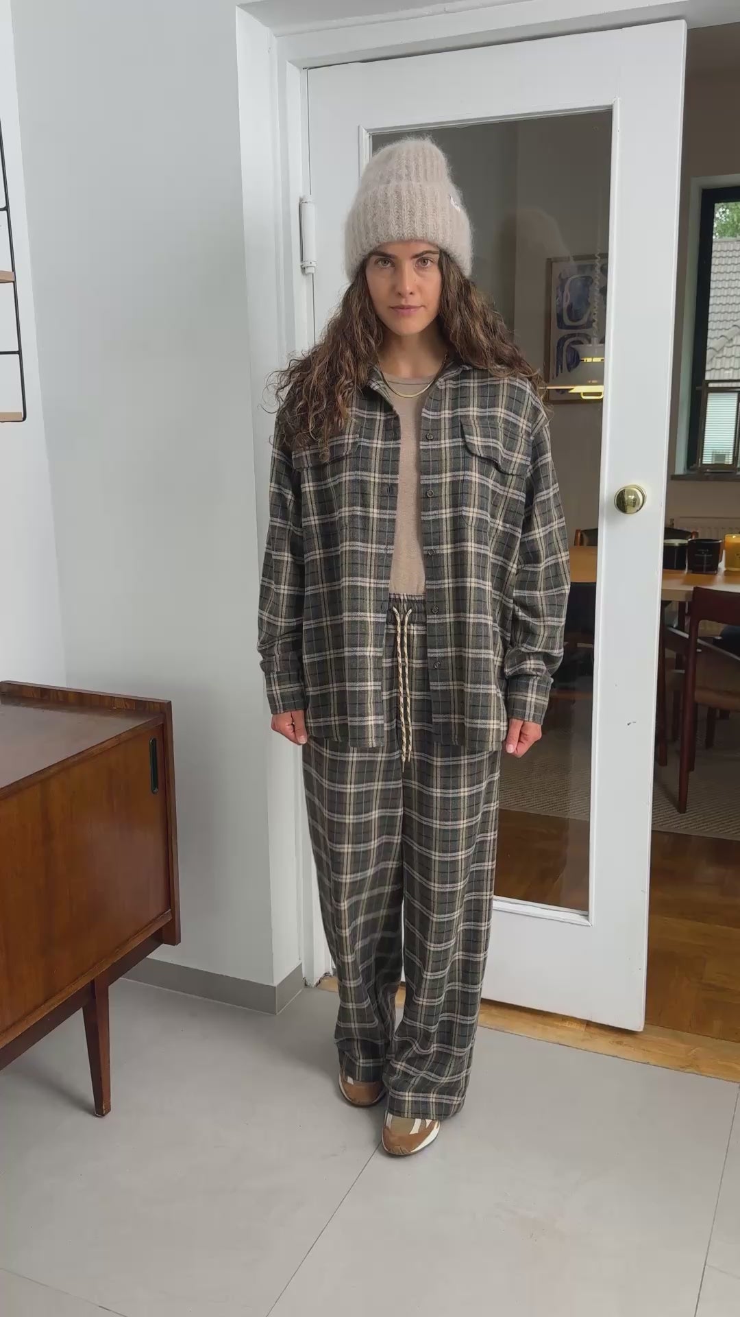 Spodnie Fall Khaki Plaid - 10