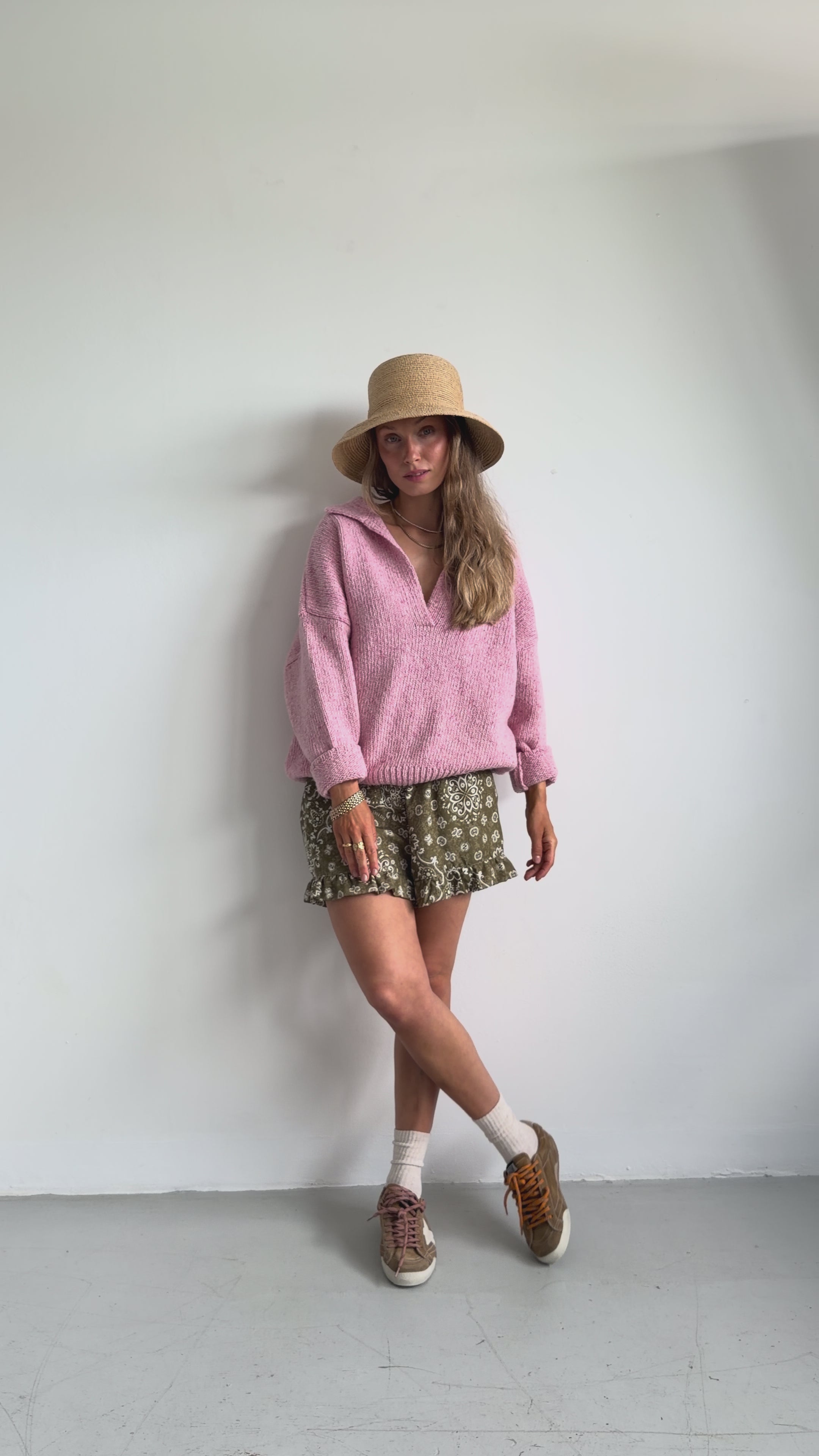 Open Pink Pullover - 3