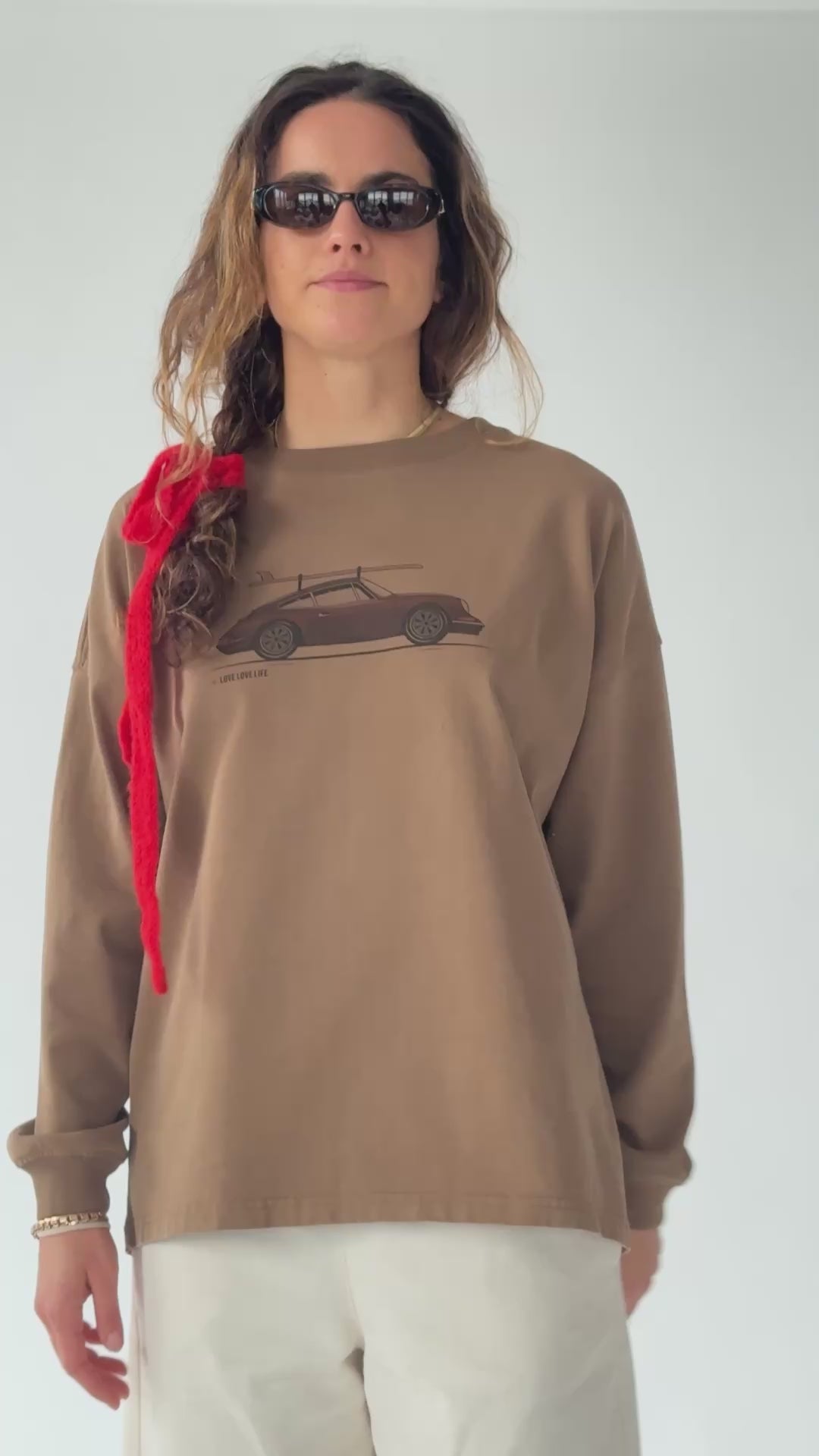 Longsleeve State Light Brown Car - 3