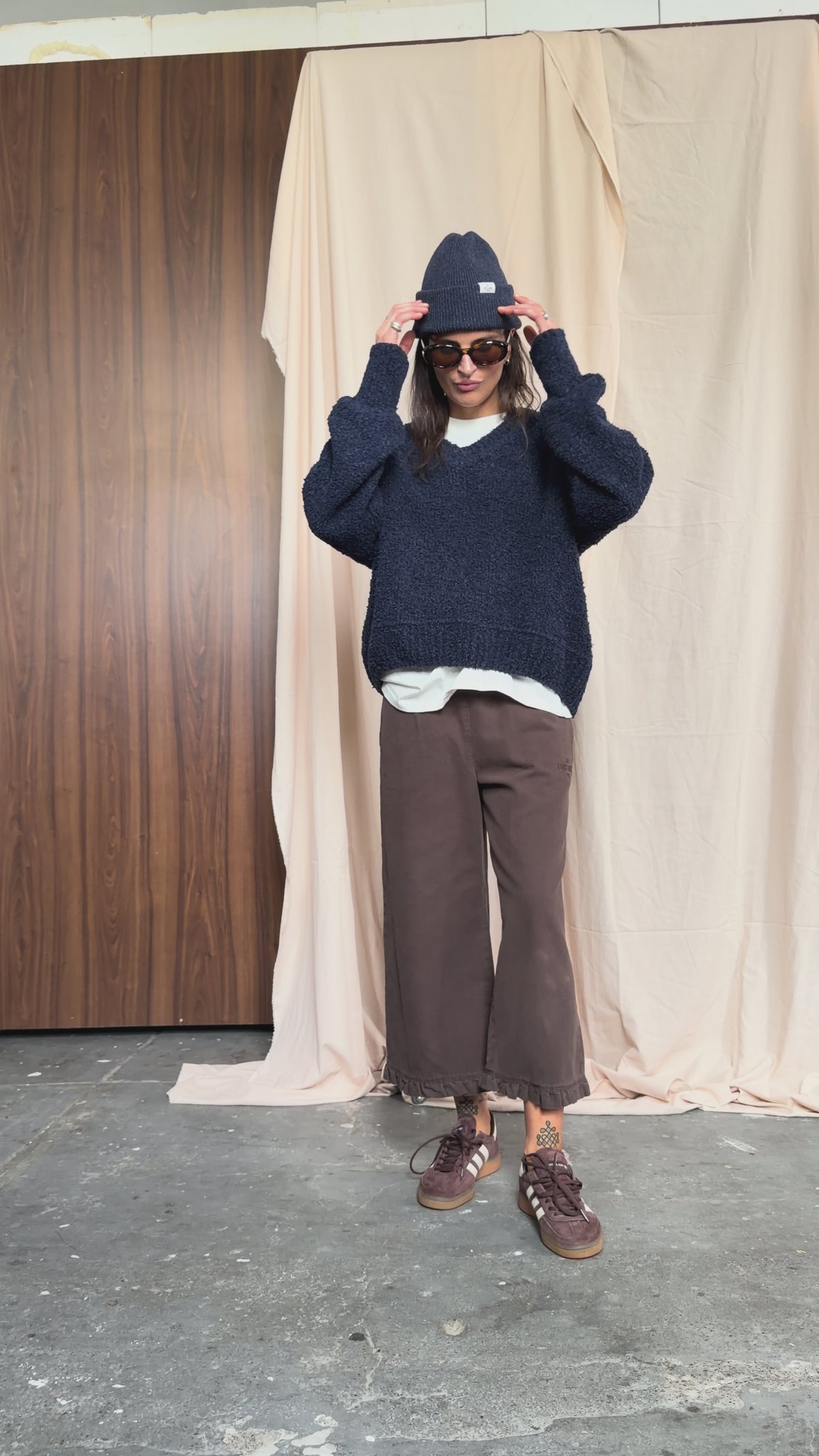 Spodnie Capri Street Brown - 3