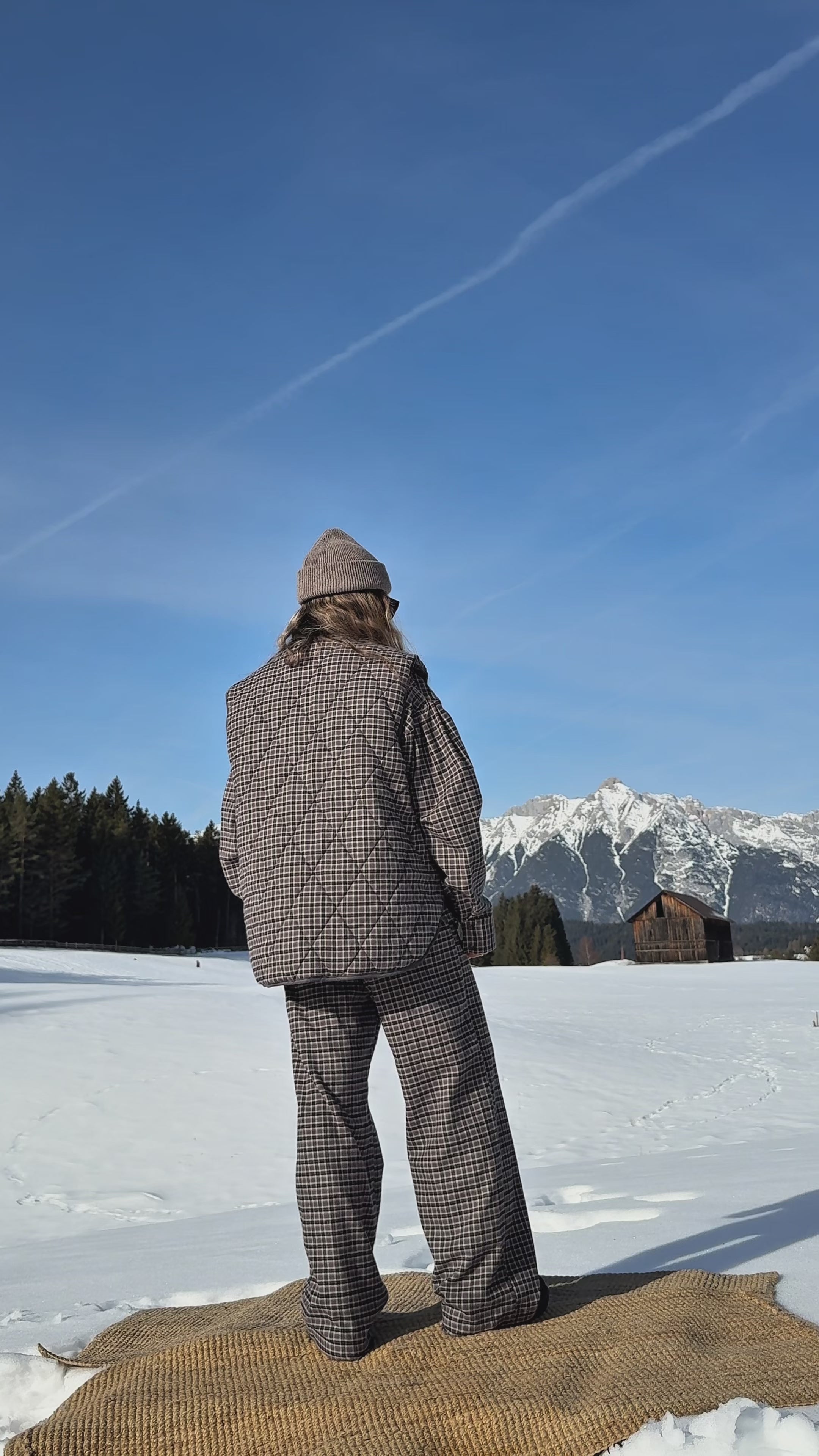 Tahoe 2.0 Grau-Blau karierte Weste - 10