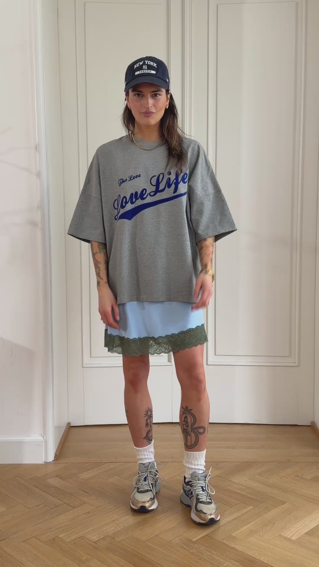 T-shirt West Gray Melange Baseball - 3