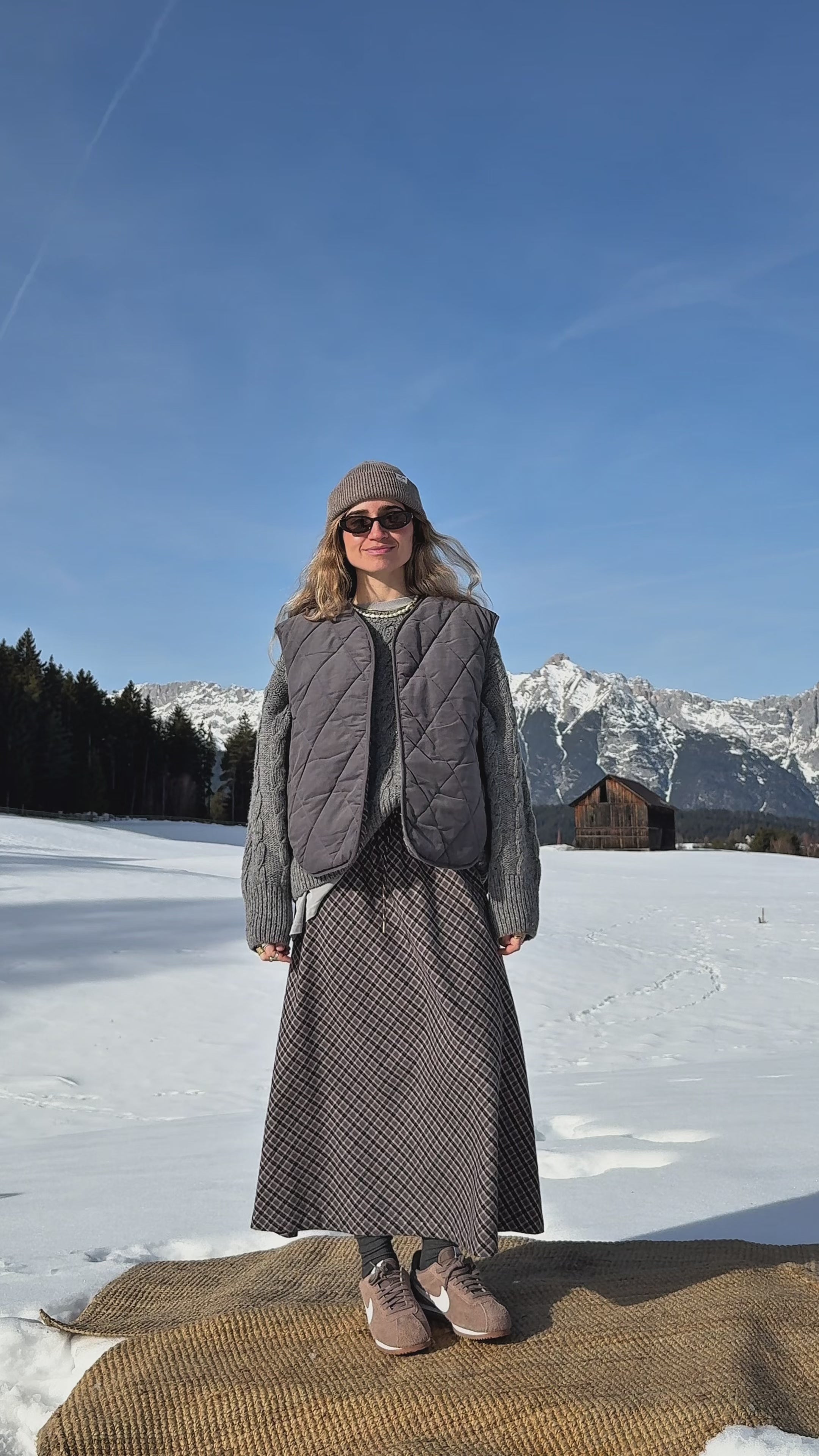 Tahoe 2.0 Grau-Blau karierte Weste - 9