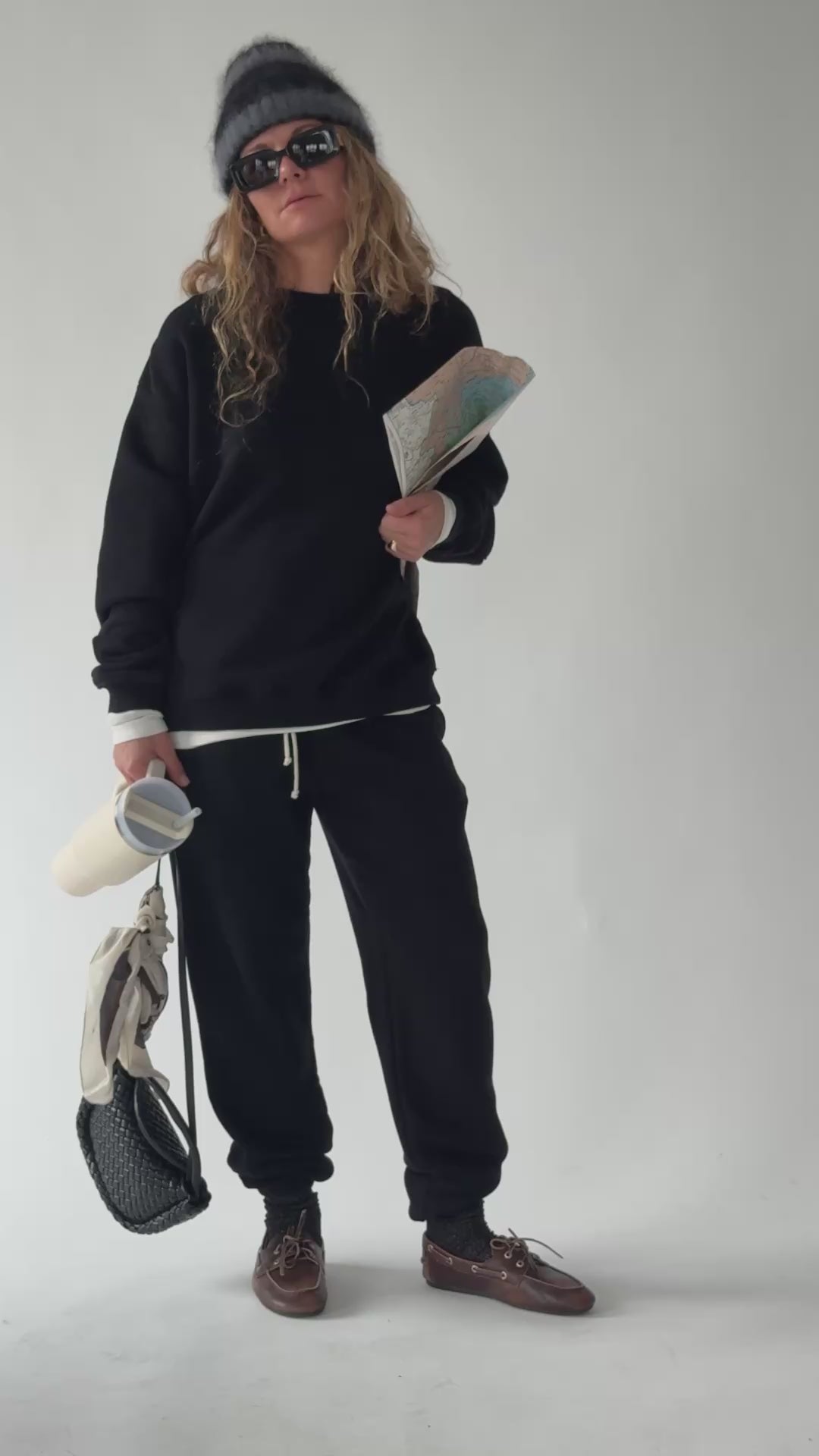 Baby Black and Gray Hat - 3