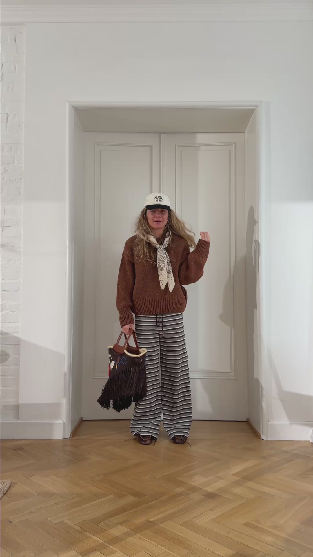 Trousers Calm Gray Stripes - 9
