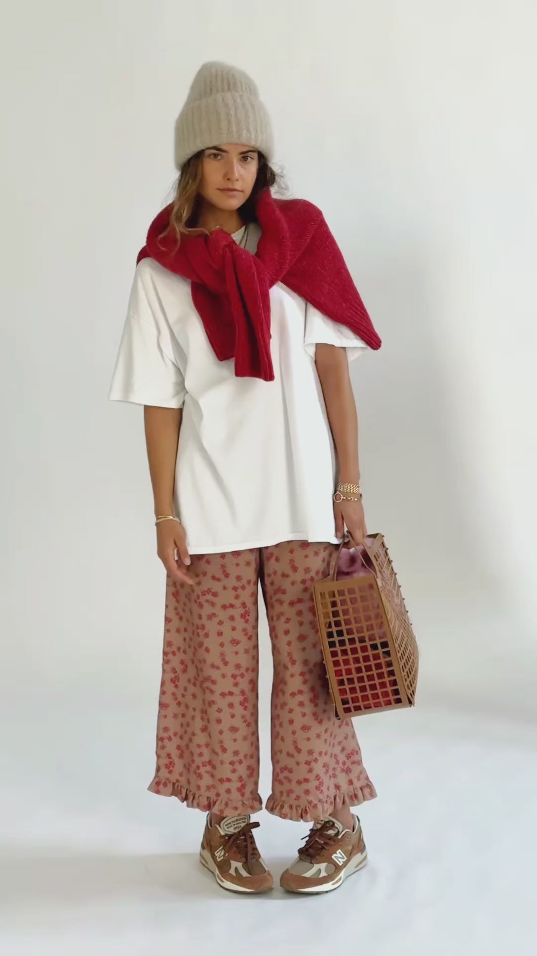 T-shirt Tan White Classic - 3