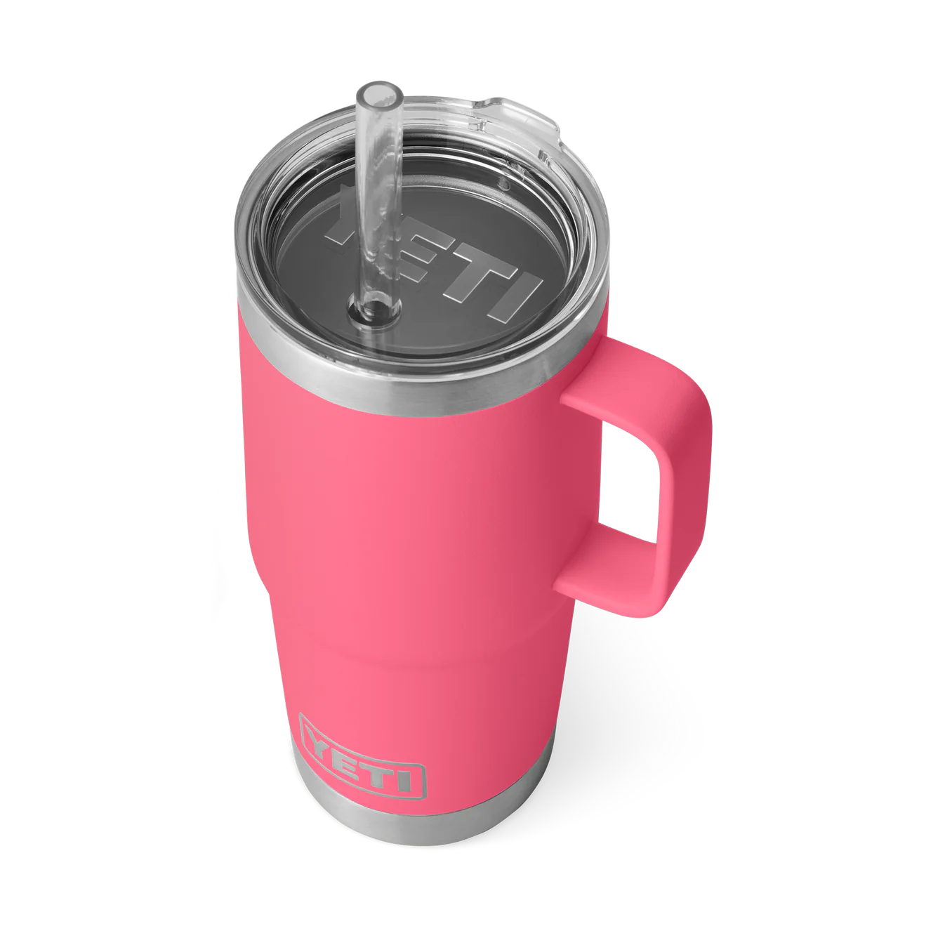 YETI RAMBLER 25 OZ STRAW MUG TROPICAL PINK - 3