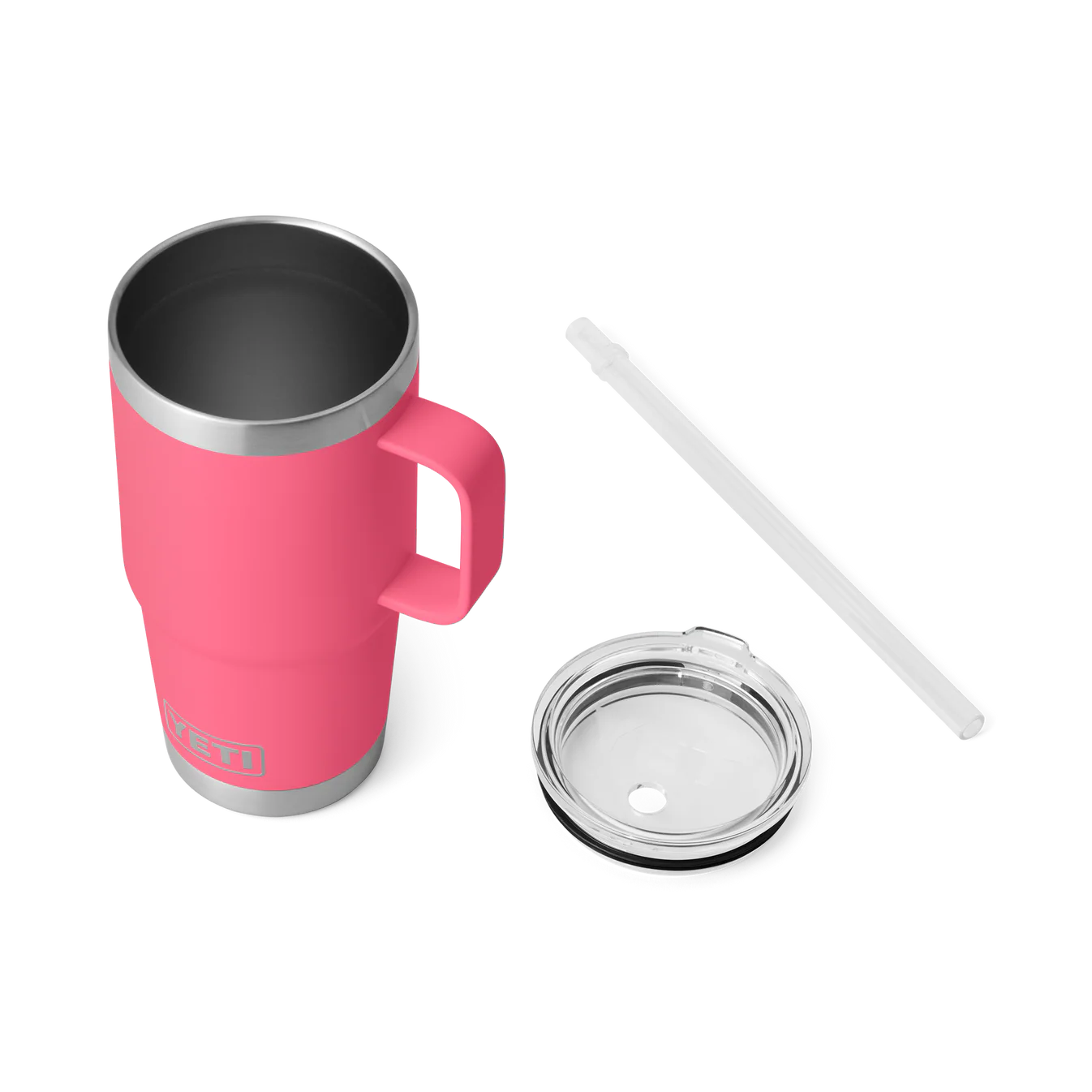 YETI RAMBLER 25 OZ STRAW MUG TROPICAL PINK - 4