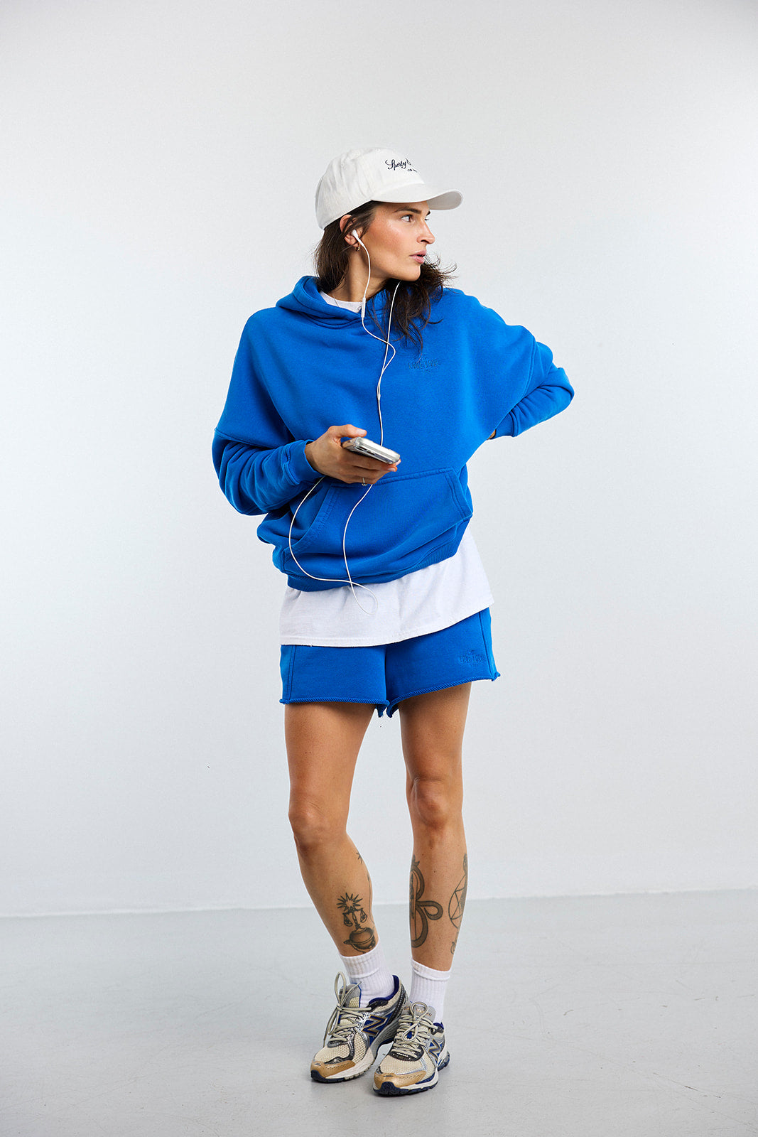 Kapuzenpulli LONG RPA Cobalt - 3