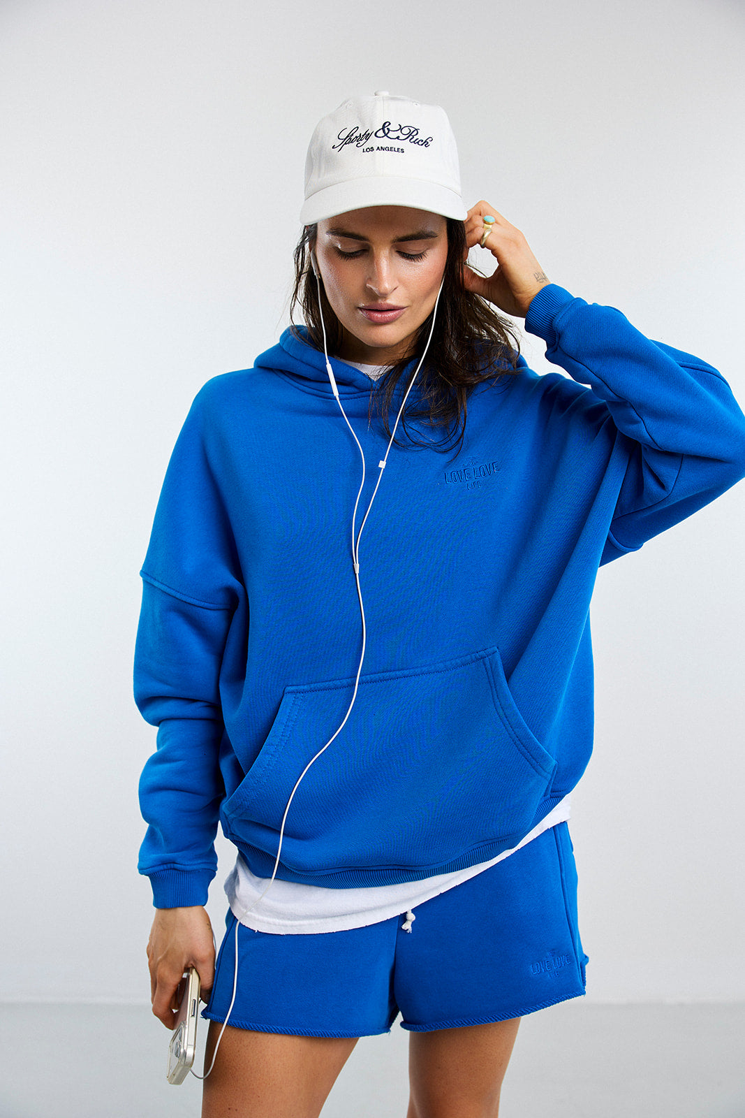 Kapuzenpulli LONG RPA Cobalt - 5