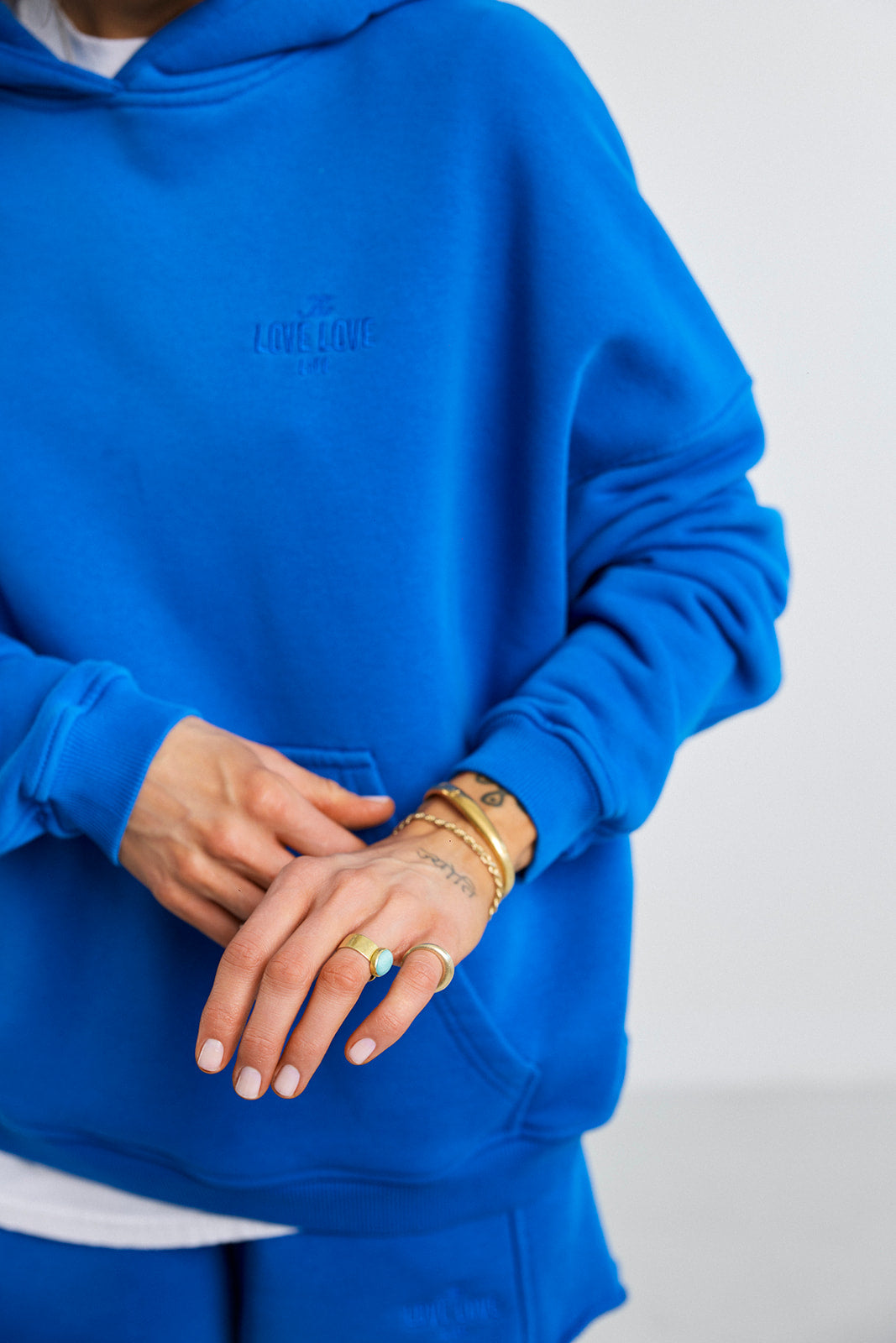 Kapuzenpulli LONG RPA Cobalt - 11