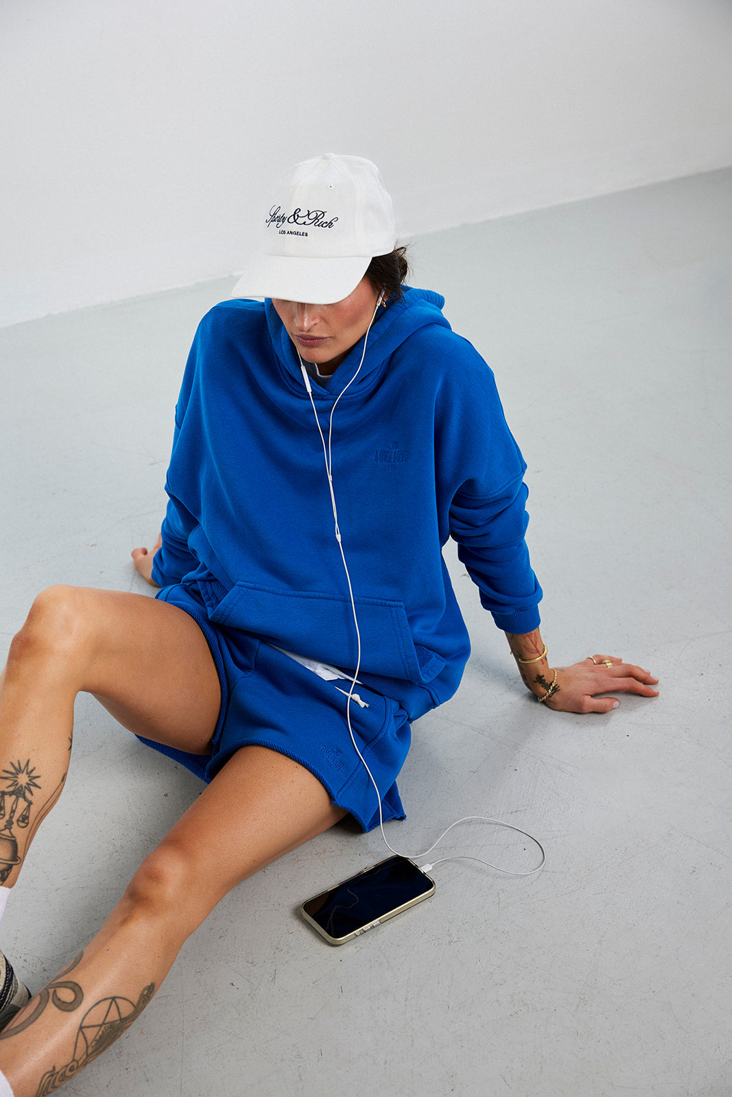 Kapuzenpulli LONG RPA Cobalt - 15