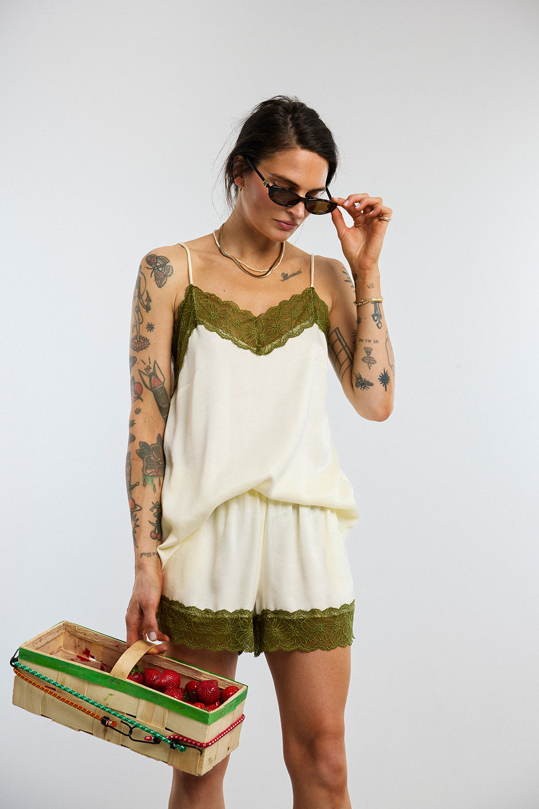 Top Ulla Cream/Green - 4