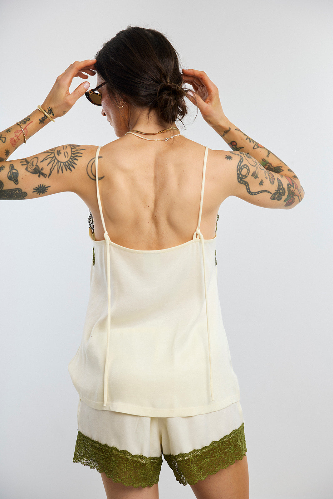 Top Ulla Cream/Green - 6