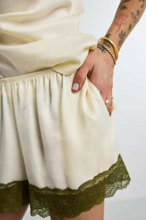 Spodenki Dola Cream/Green