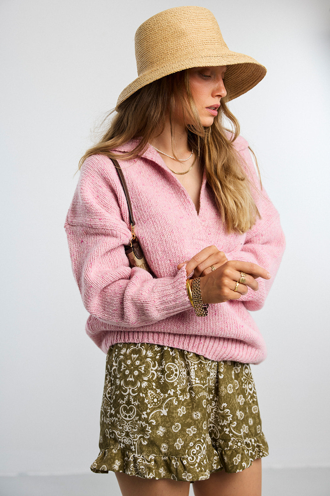 Open Pink Pullover - 10