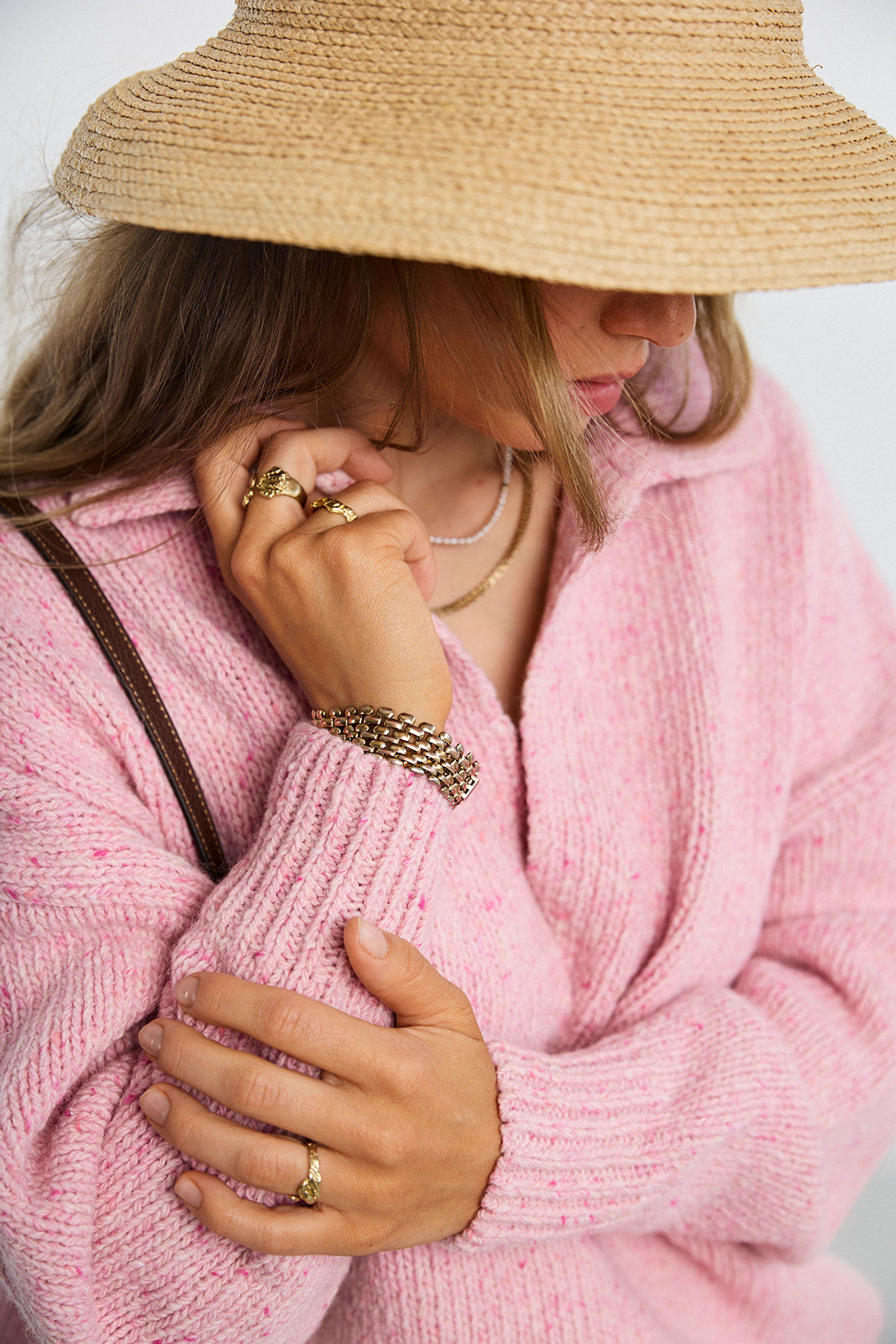 Open Pink Pullover - 3